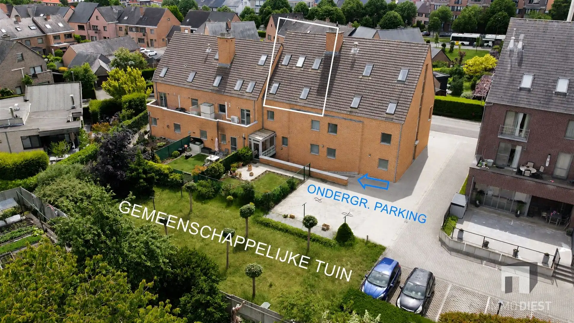 Appartement met 2 slaapkamers, terras en parking in centrum Diest foto 34