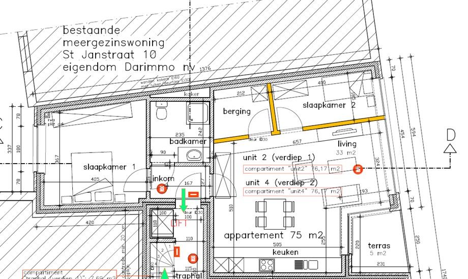 NIEUWBOUW KANTOOR VAN 75M2 OP DE EERSTE VERDIEPING OP DE HOUTMARKT foto 7