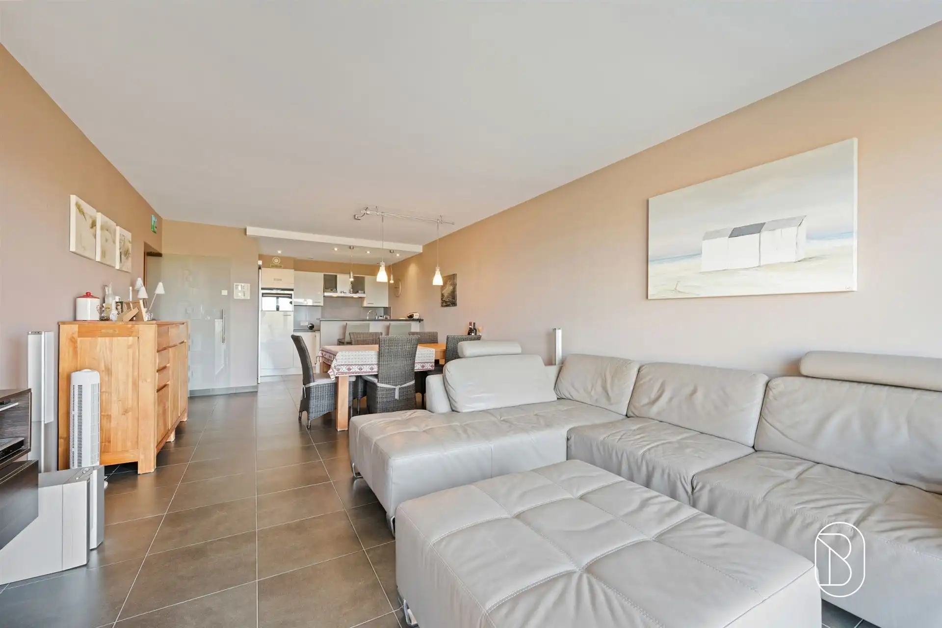 Appartement met 2 slk en terras, zicht op de havengeul foto 9