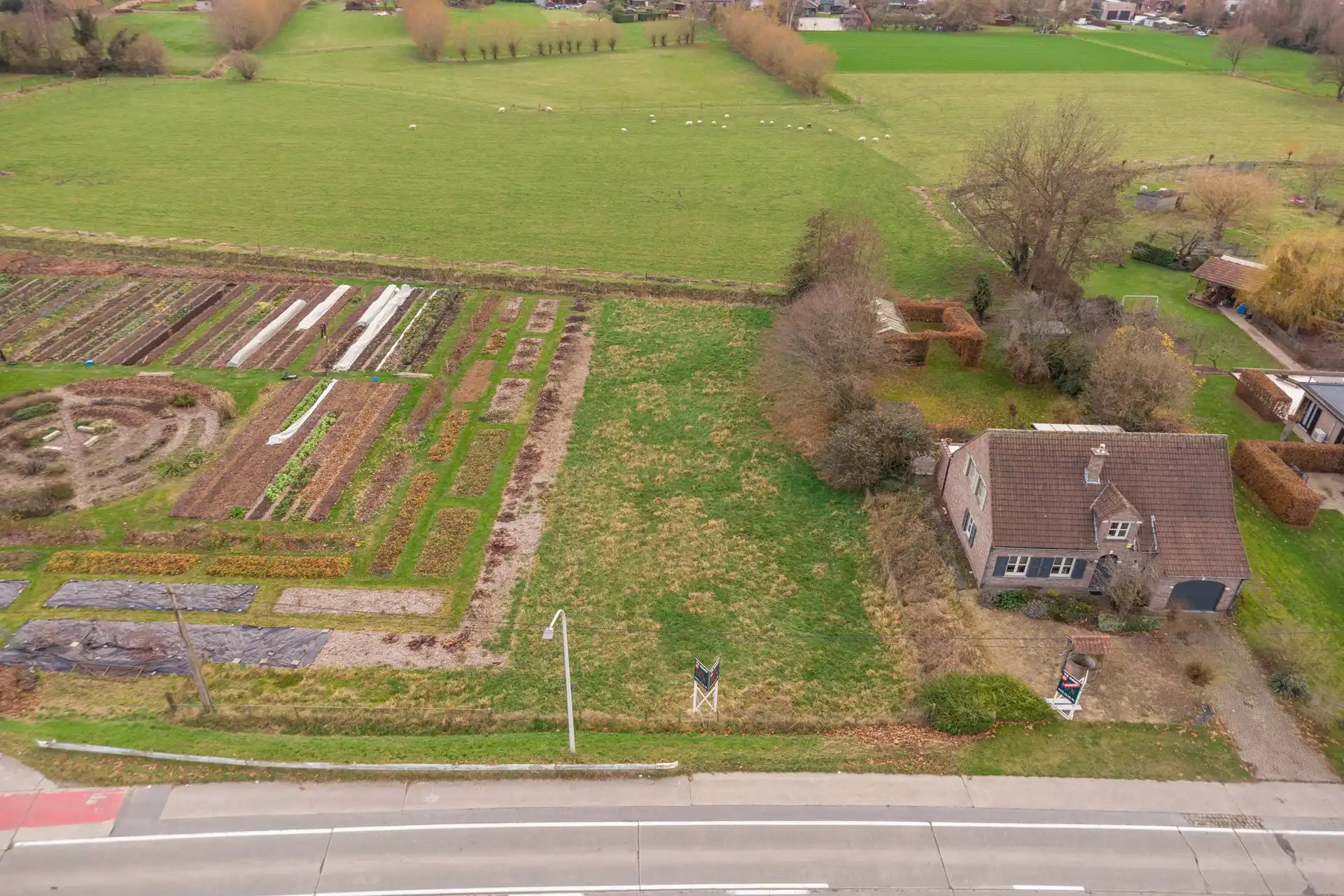 Perceel villagrond van 1083m2 & ZUID-tuin foto 5