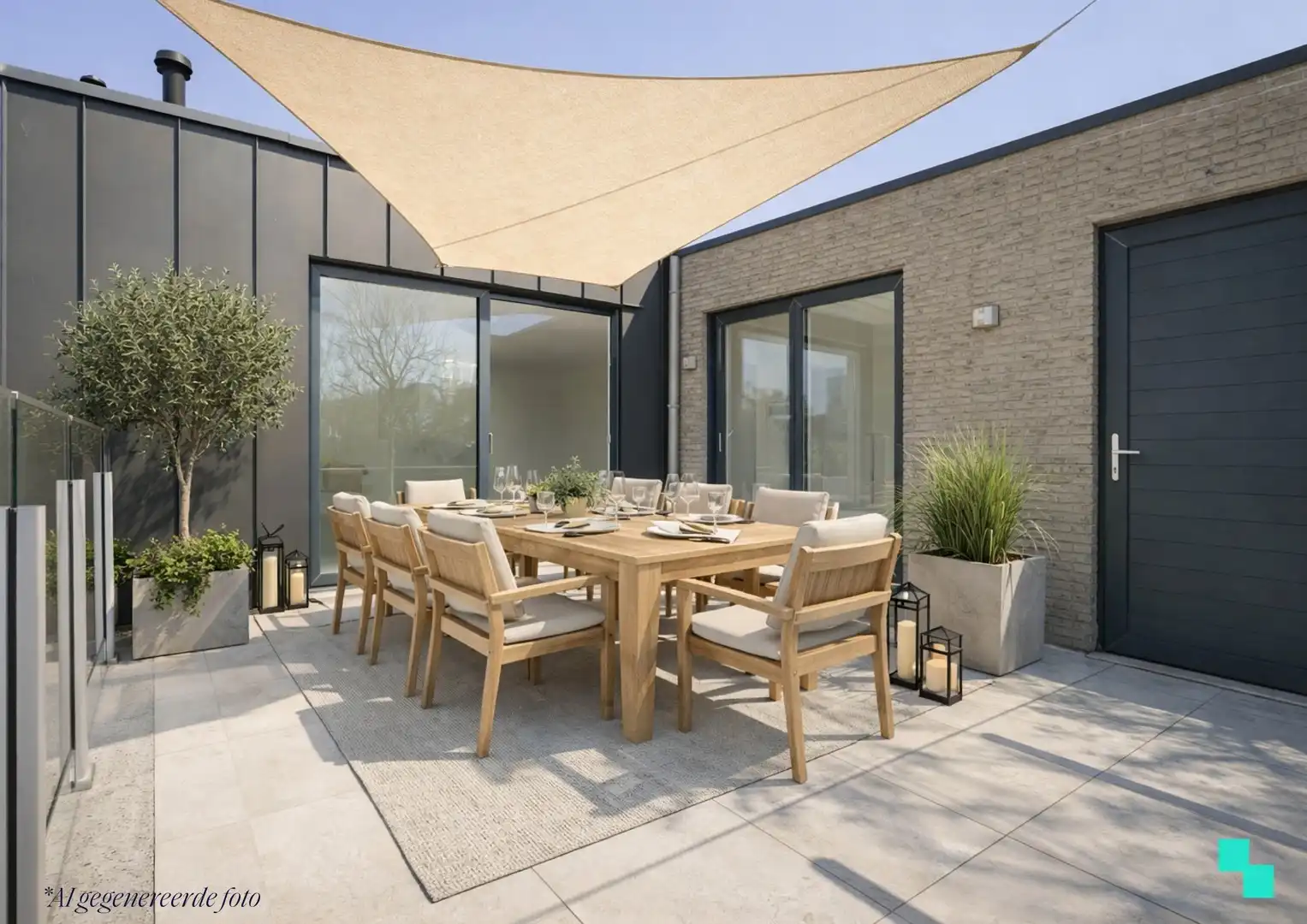 Energiezuinig penthouse met zonneterras te Izegem foto {{pictureIndex}}
