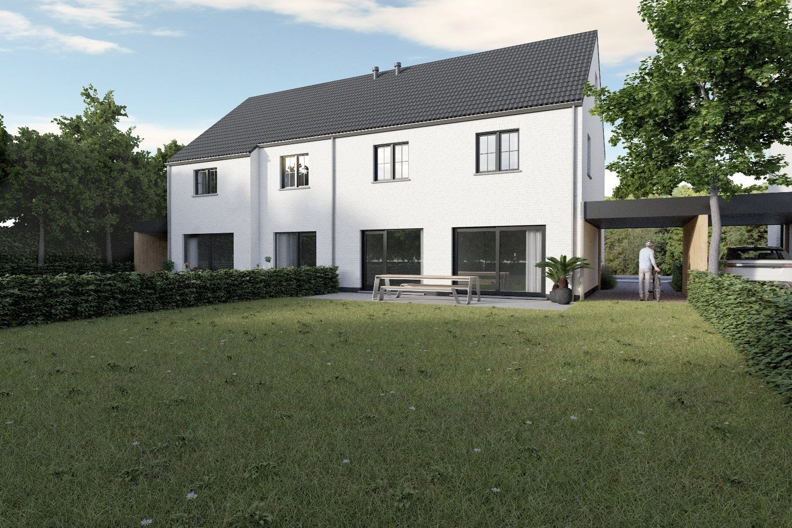 Ruime, energetische halfopen woning (Lot 16) TE KOOP in Desselgem. foto 12