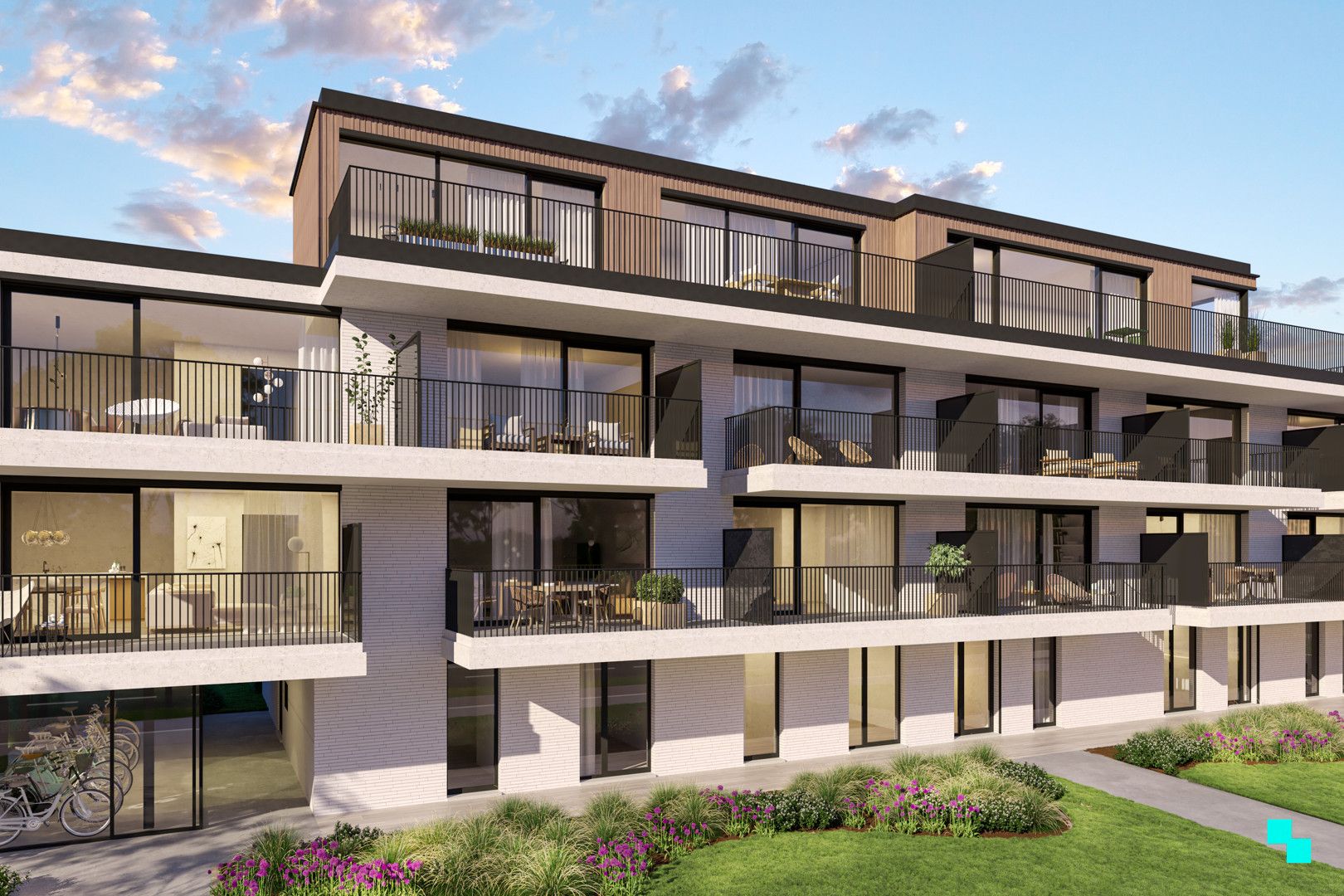 Een modern woonproject tussen Merelbeke en Gent foto {{pictureIndex}}