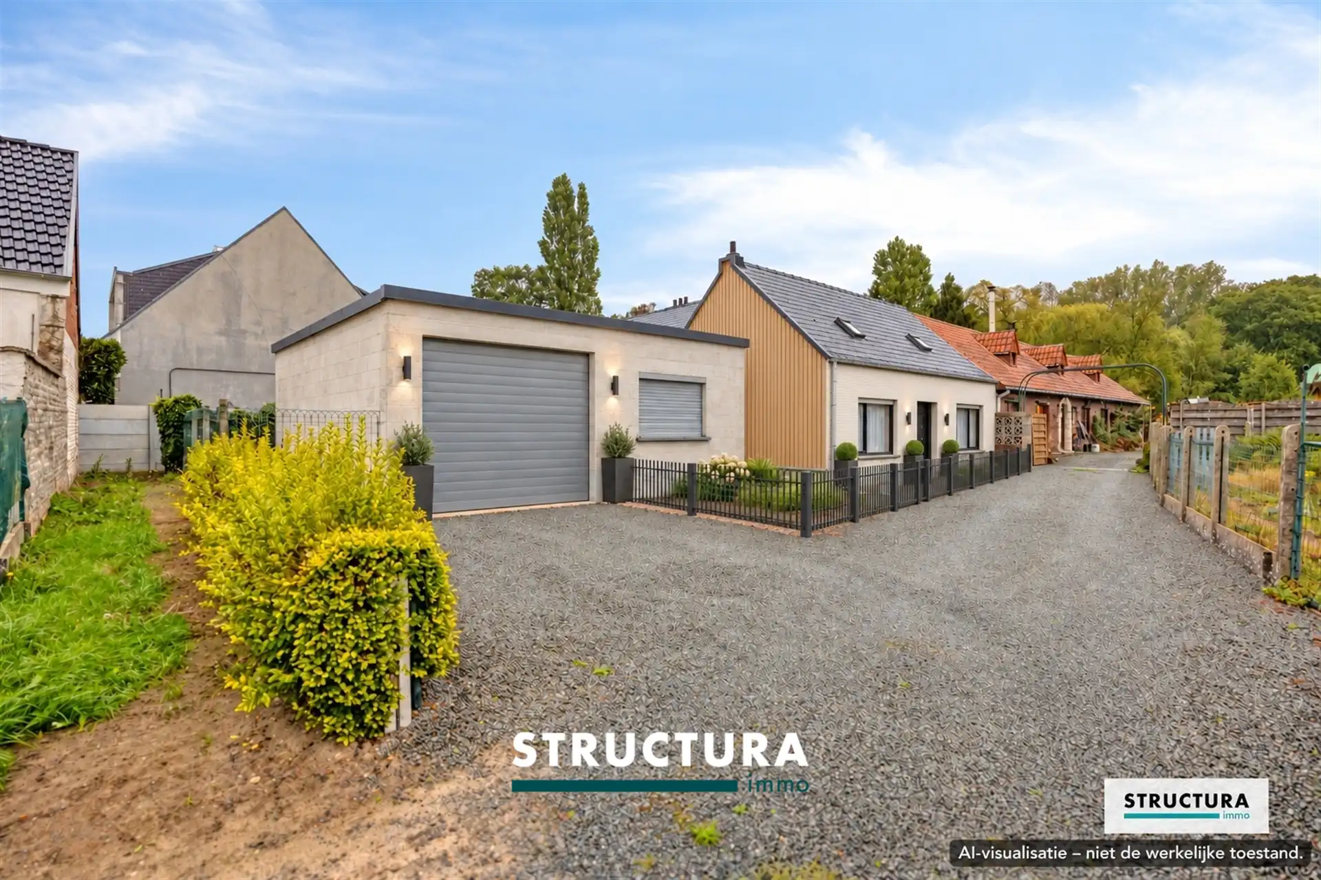 Woning met tuin en garage/atelier, gelgen in alle rust! foto 3