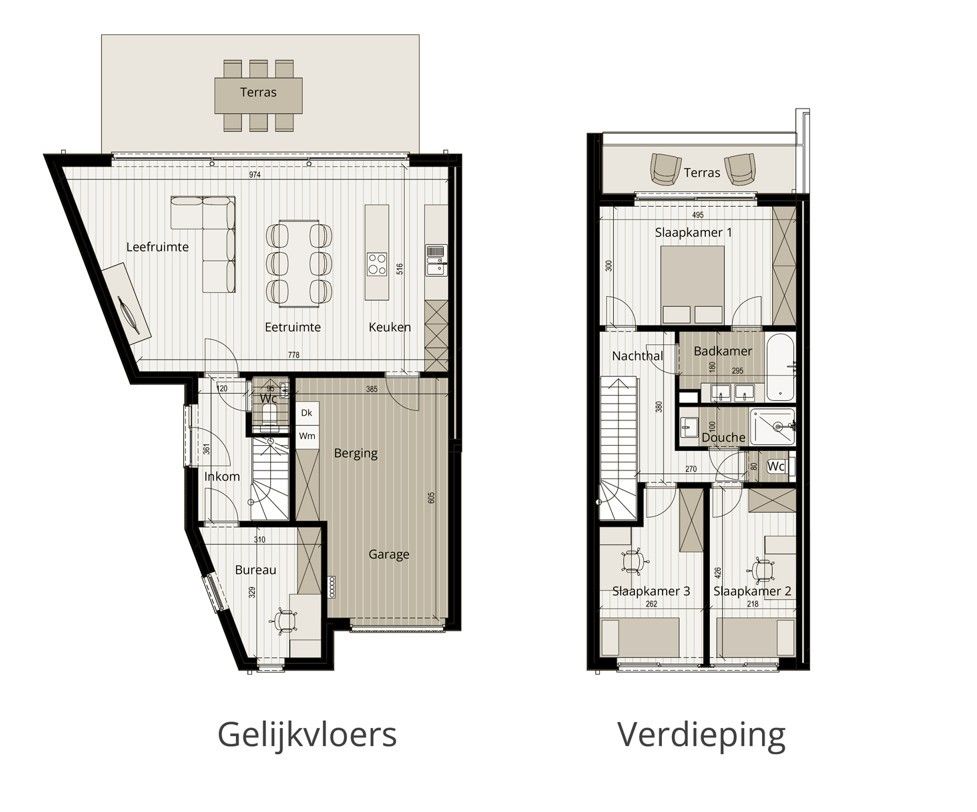 Ruime bijna energie neutrale nieuwbouw  met drie ruime slaapkamers en grote tuin foto 6