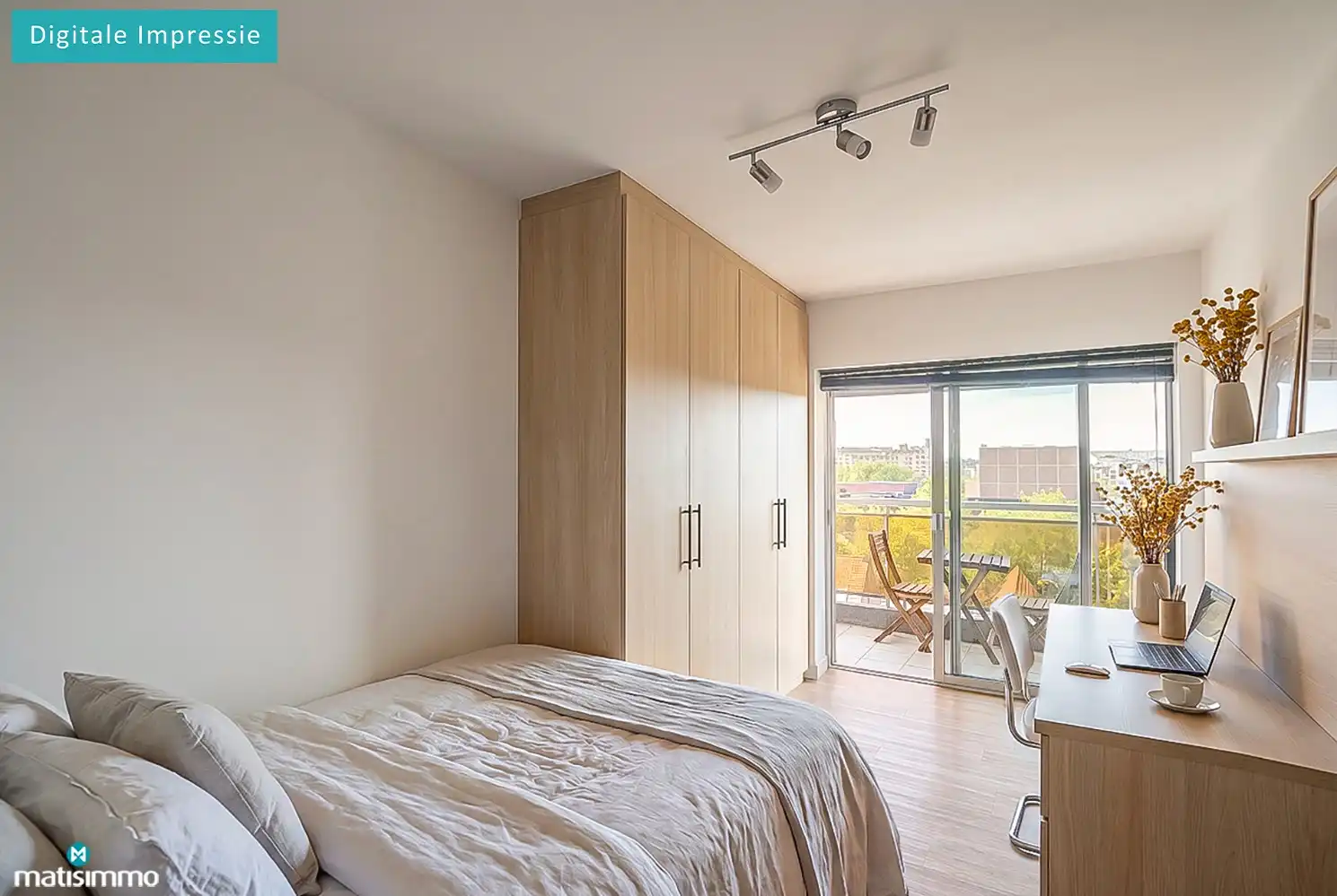 RECENT GERENOVEERD APPARTEMENT MET 2 SLAAPKAMERS, 2 TERRASSEN EN ZICHT OP HET GROEN IN DE KATARINAWIJK (OPTIONEEL: RUIME GARAGEBOX IN DE KELDERVERDIEPING) foto 17