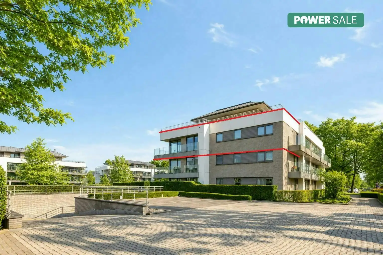 Stijlvol hoekappartement naast het Sterrebos te koop foto {{pictureIndex}}