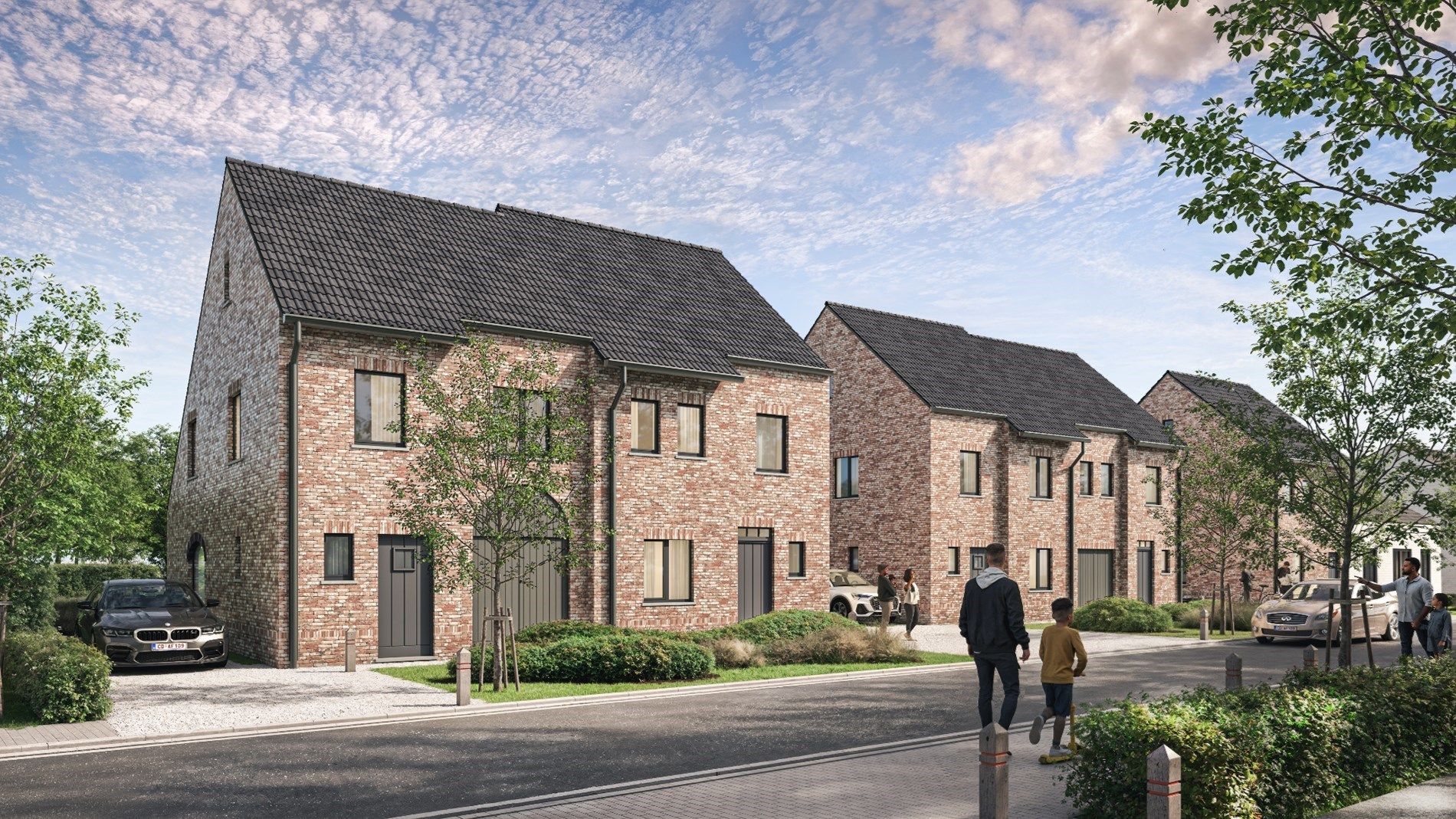 Stijlvolle, halfopen nieuwbouwwoning met oprit en grote, zonnige tuin! foto {{pictureIndex}}