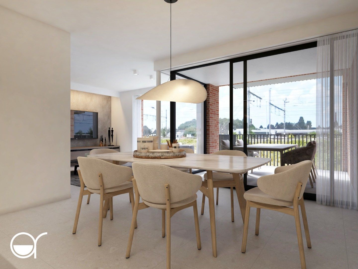 2-slaapkamersappartement met 2 terrassen in nieuwbouwproject Ernest foto {{pictureIndex}}