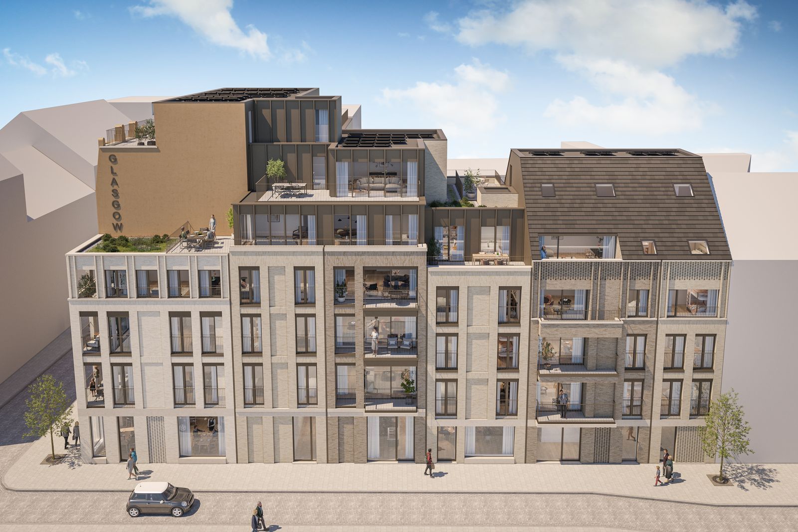 Mooi nieuwbouw appartement met terras, vlakbij zee foto {{pictureIndex}}