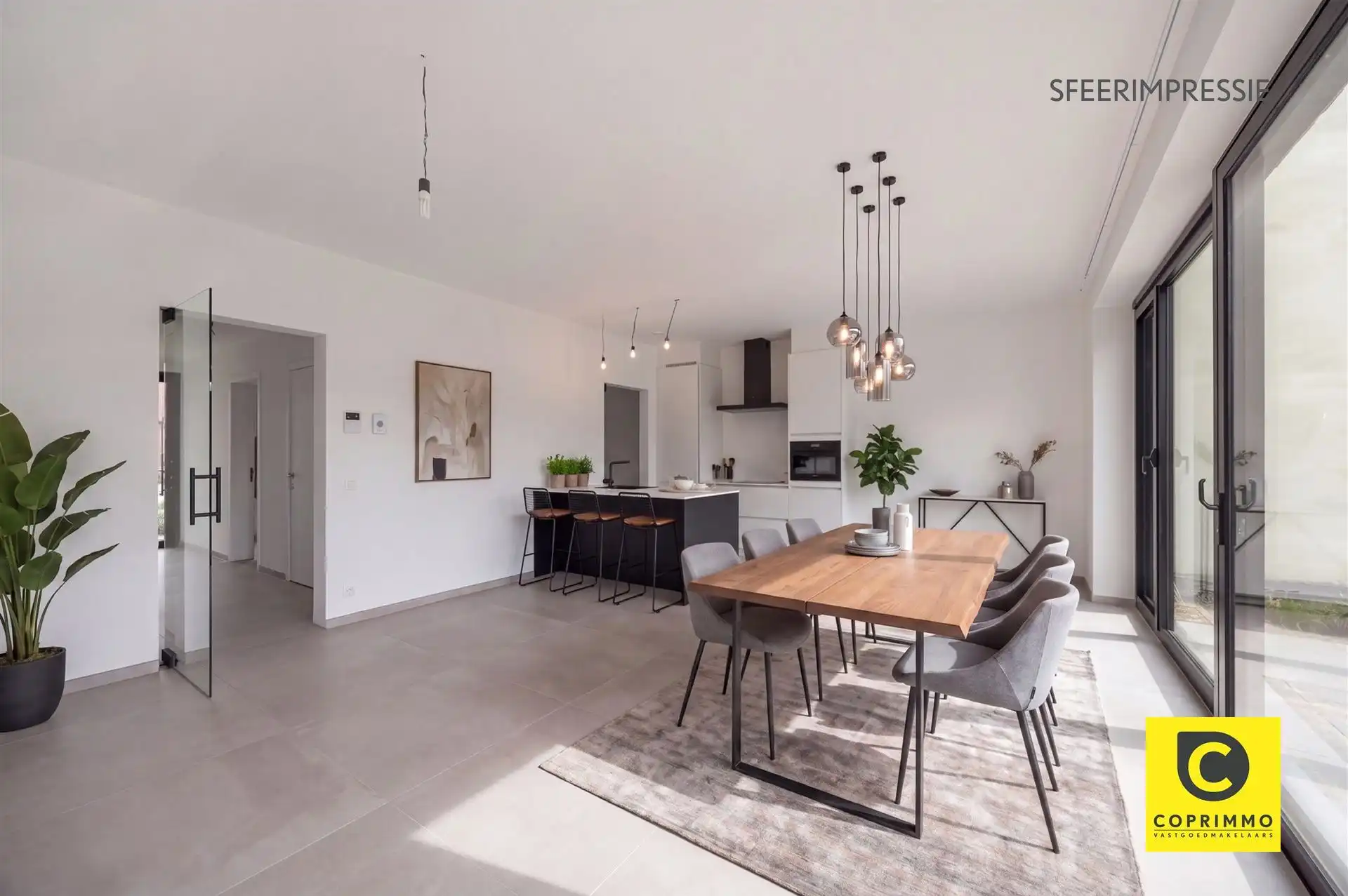 Luxueus 1 slpk app met terras en tuin + parking foto 3