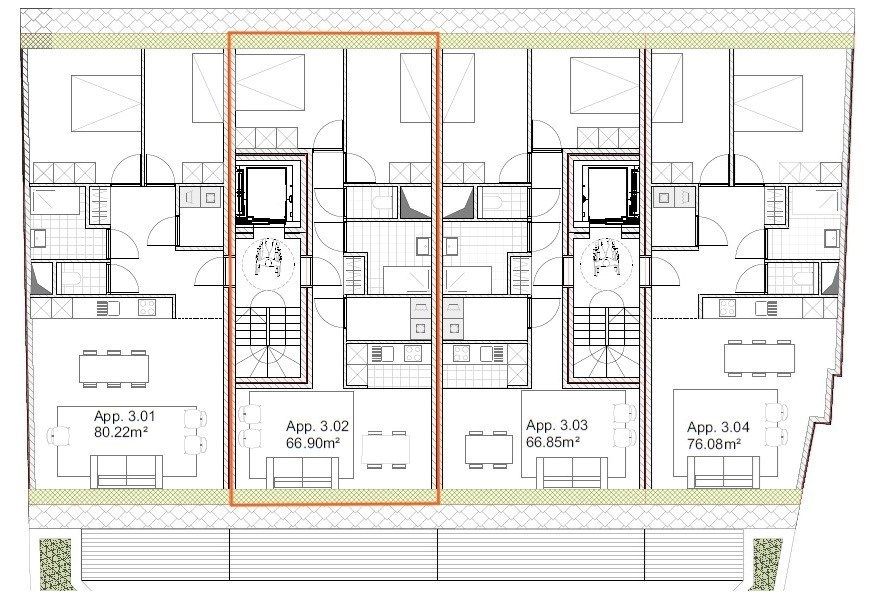 Energiezuinig nieuwbouwappartement met twee slaapkamers in Lokeren foto 12