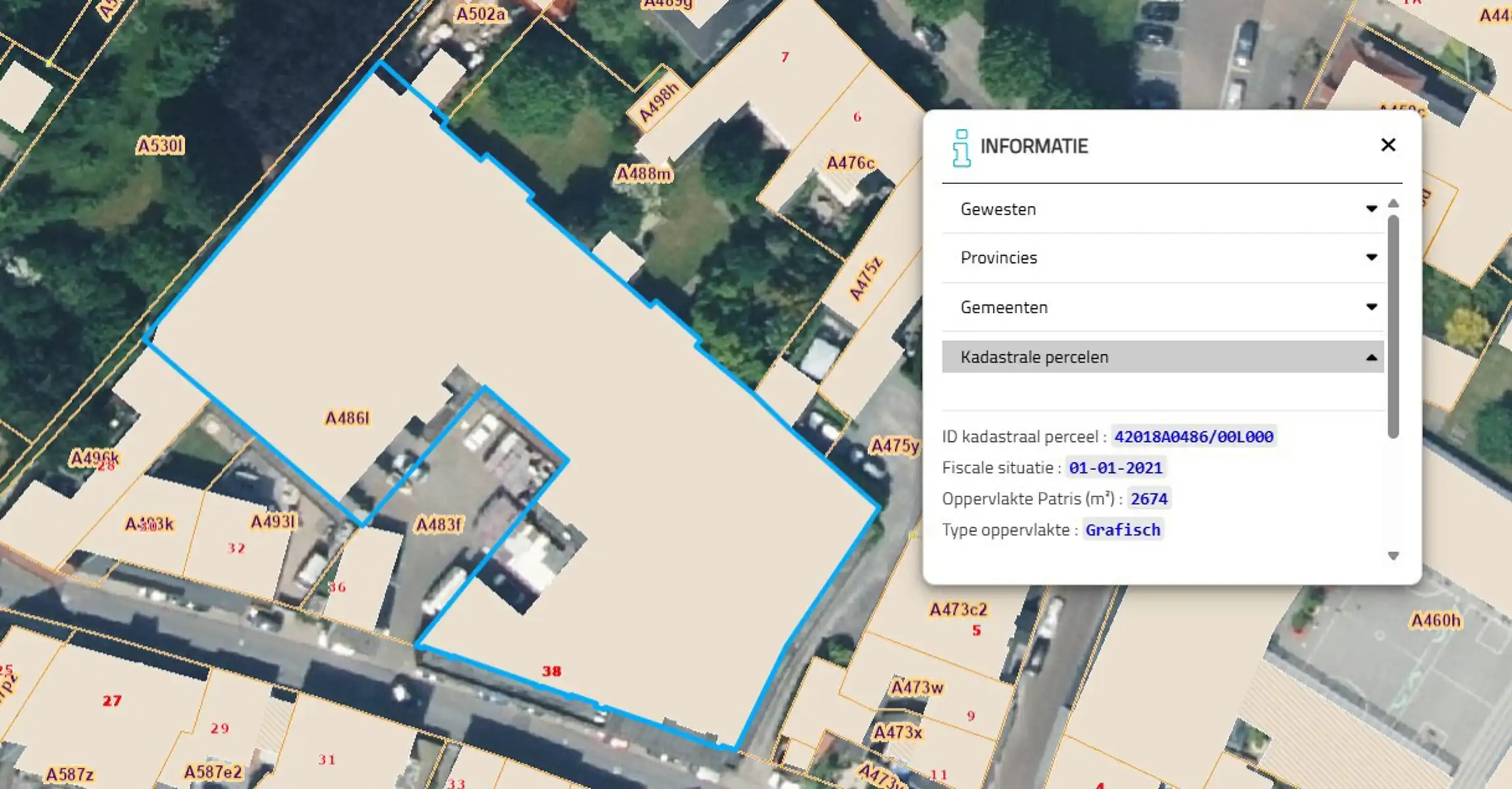 Projectgrond van 3074 m² nabij centrum Schellebelle foto 3