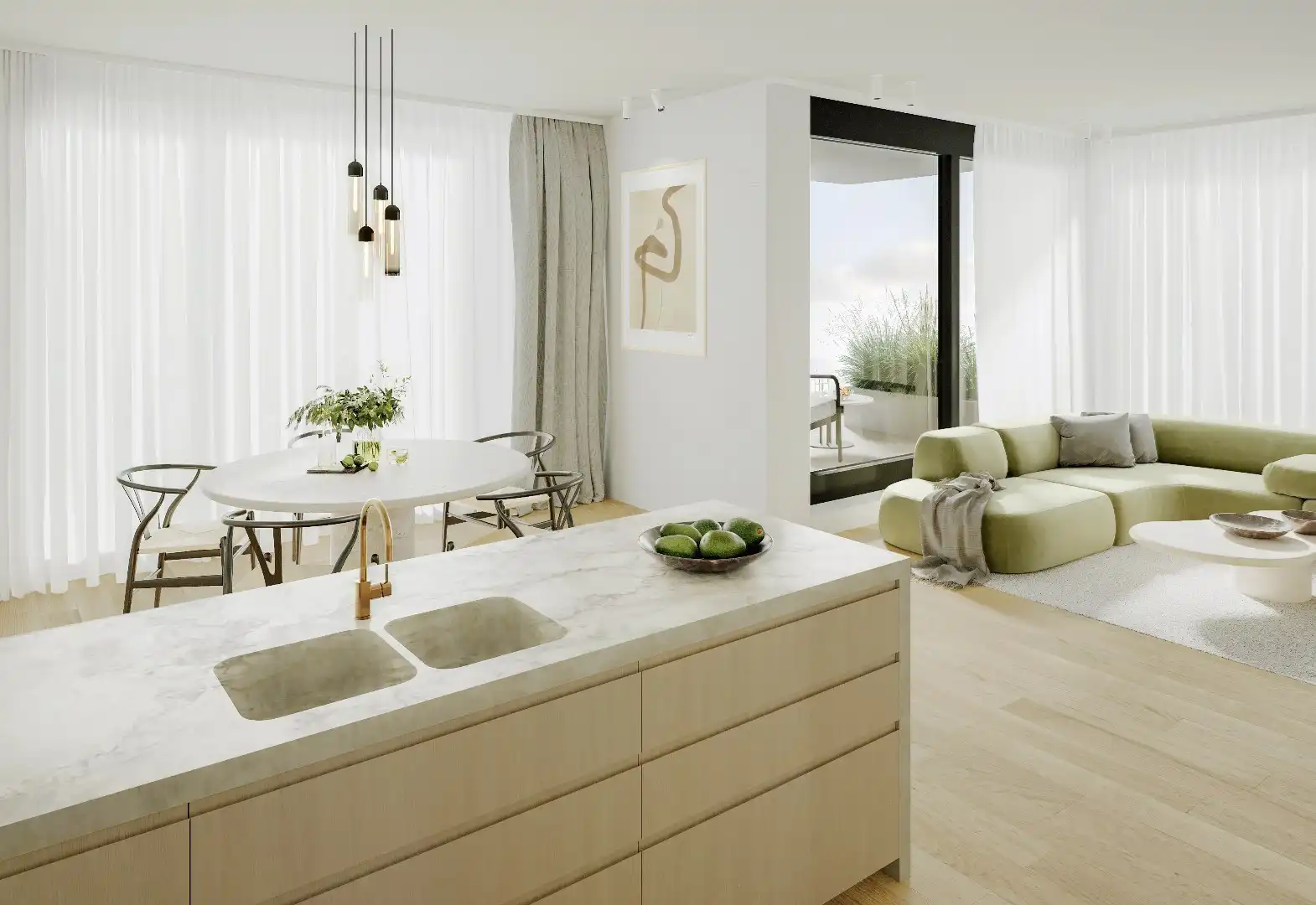 Te koop – Penthouse appartement op het 3de verdiep in Residentie Angelus, Waregem foto 2