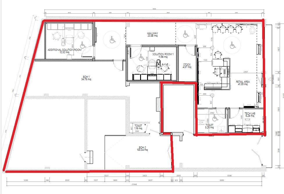 Rez-de-chaussée commercial à louer foto 8