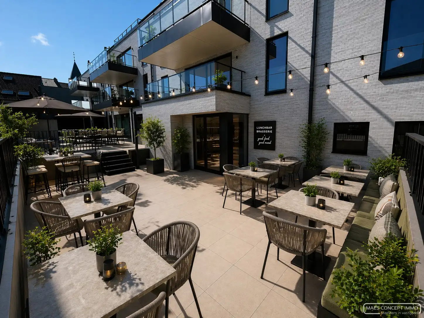 Horecapand te koop van 155 m2 met 135 m2 terras in centrum Anzegem foto {{pictureIndex}}