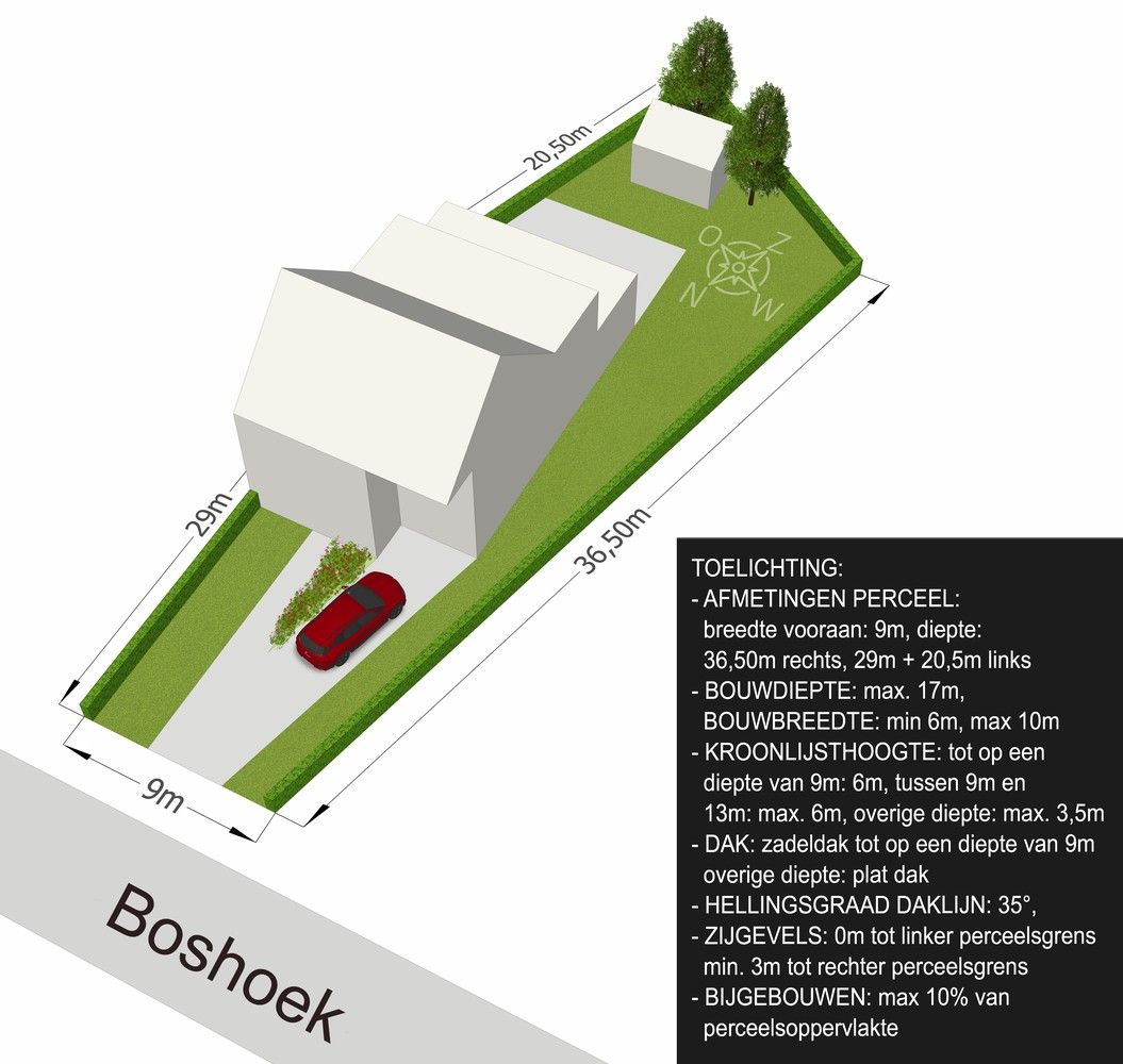 Bouwgrond (462m²) voor een halfopen bebouwing in Nijlen! foto 1