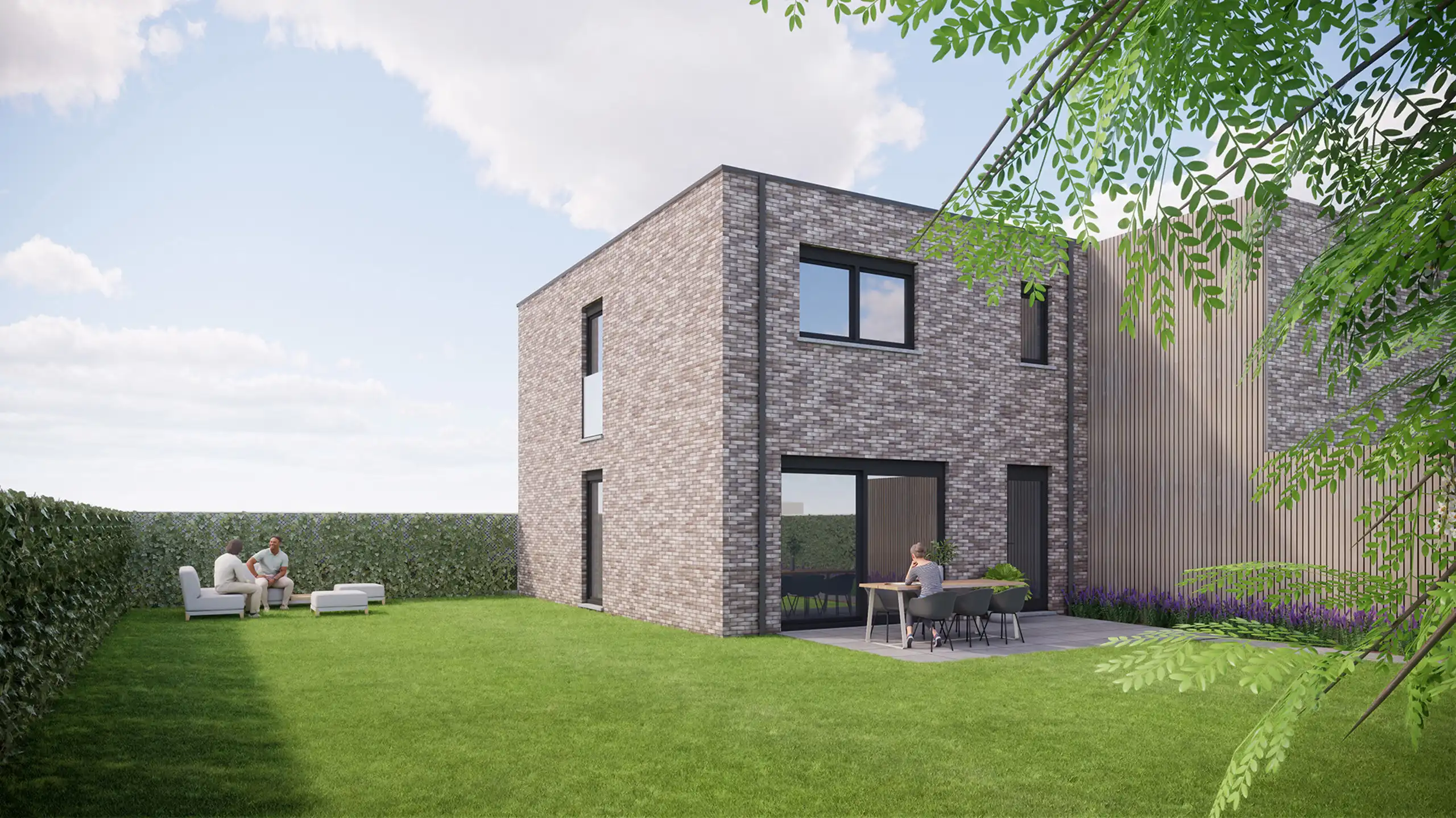 Vijf halfopen energieneutrale ééngezinswoningen in Wijchmaal foto 17