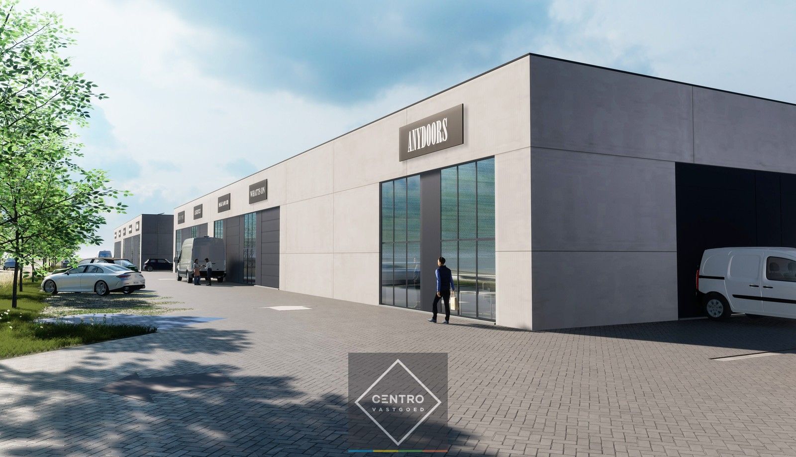 NB-magazijn van ±320m² mét 2 parkeerplaatsen in bedrijfsverzamelgebouw te DENTERGEM. foto 8