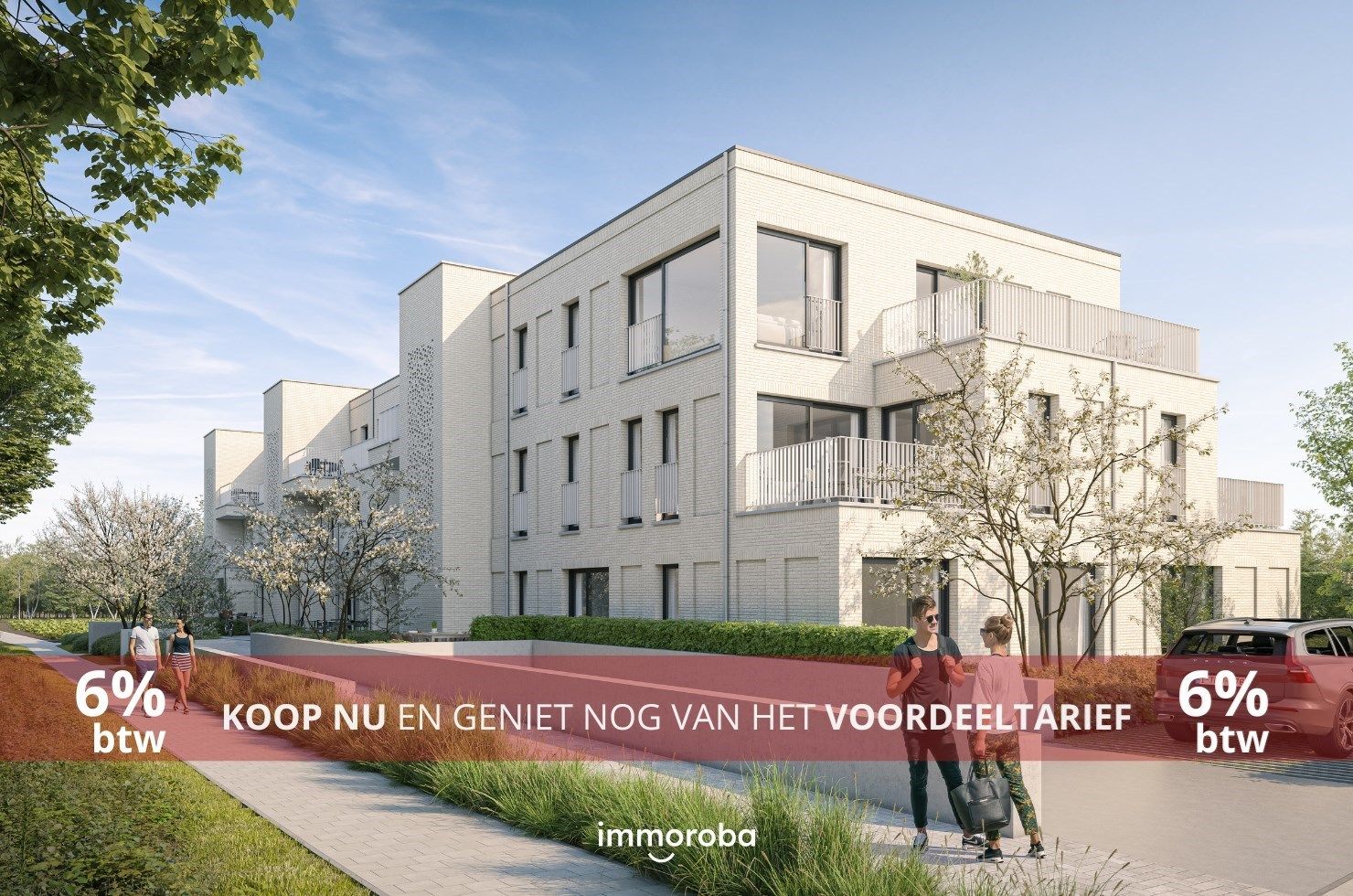 Mooi nieuwbouwappartement met terras voor- en achteraan foto {{pictureIndex}}