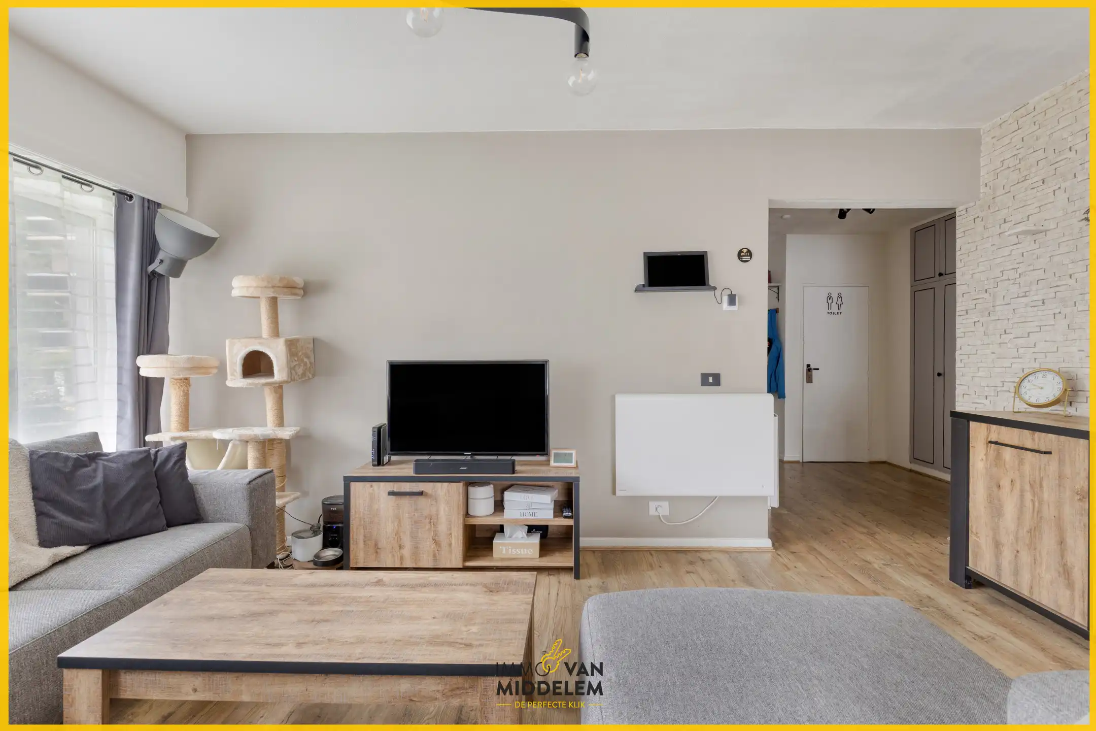 GELIJKVLOERS APPARTEMENT MET 2 KAMERS, TUIN EN GARAGE foto 2