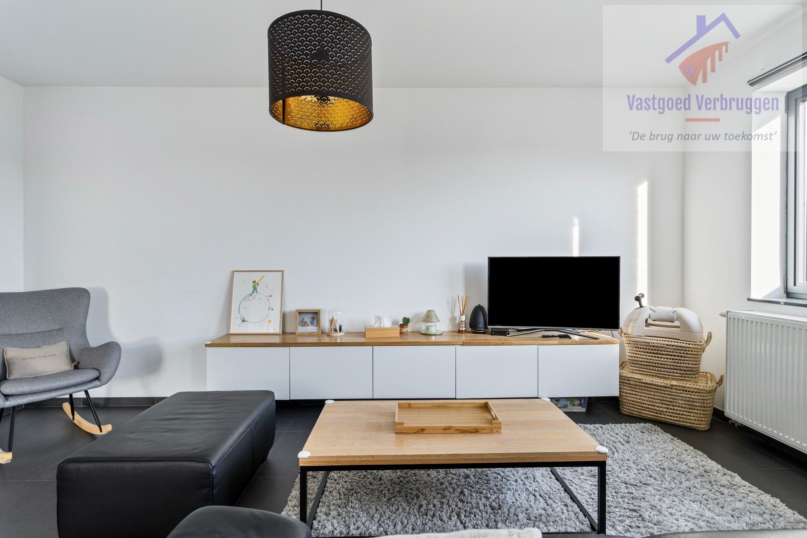 Modern, energiezuinig gelijkvloers appartement met garagebox in Iddergem foto 3