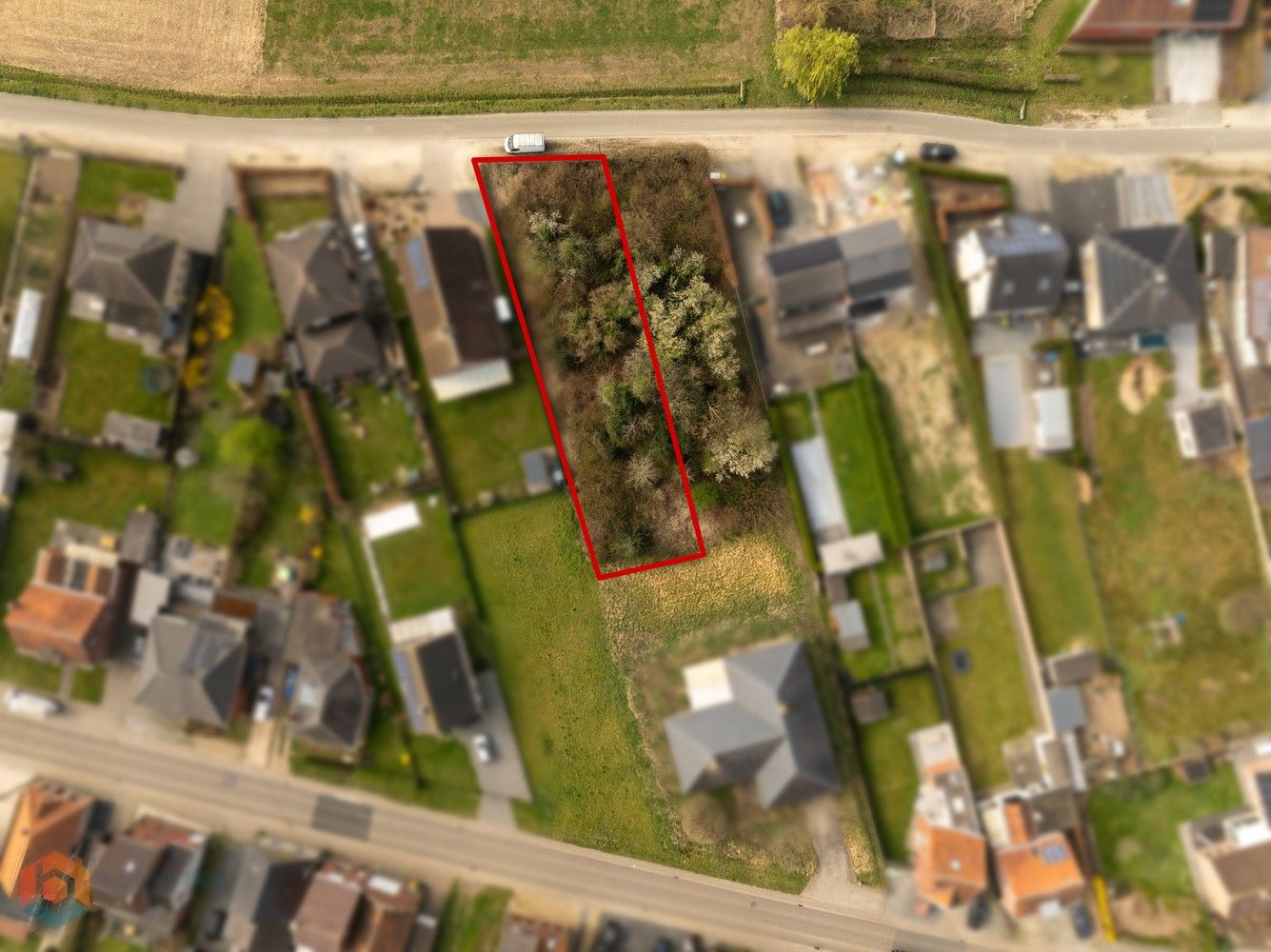 Bouwgrond van 671 m² voor halfopen bebouwing te Tildonk foto 6