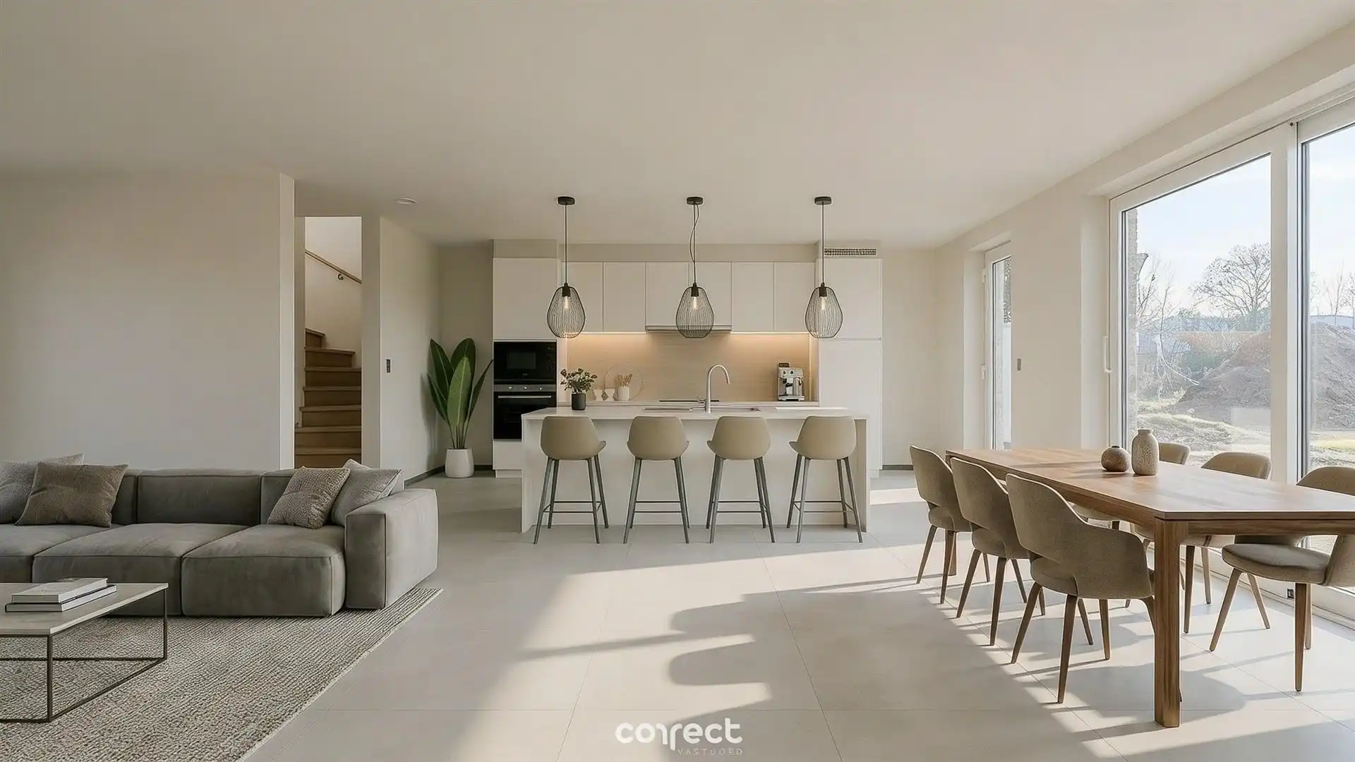 Mmoderne halfopen nieuwbouwwoning met een grote bew. opp. van 200 m². foto 4