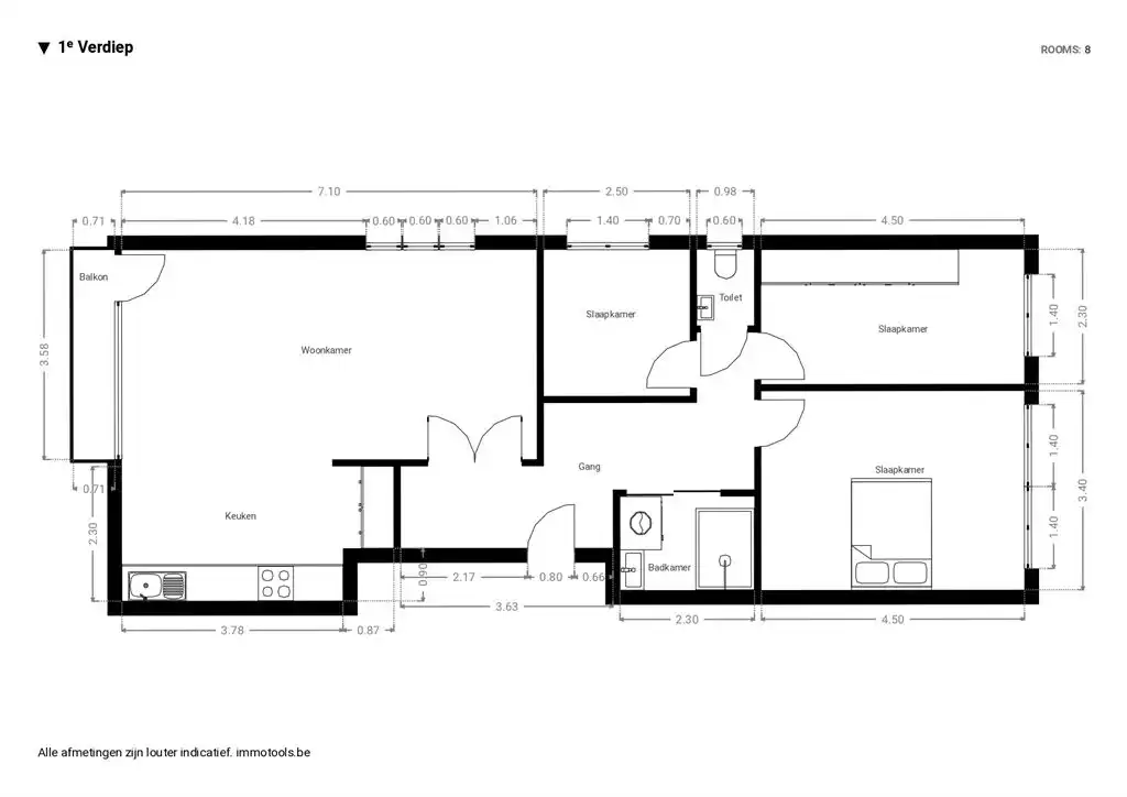 Lichtrijk appartement met 3 SLK foto 15