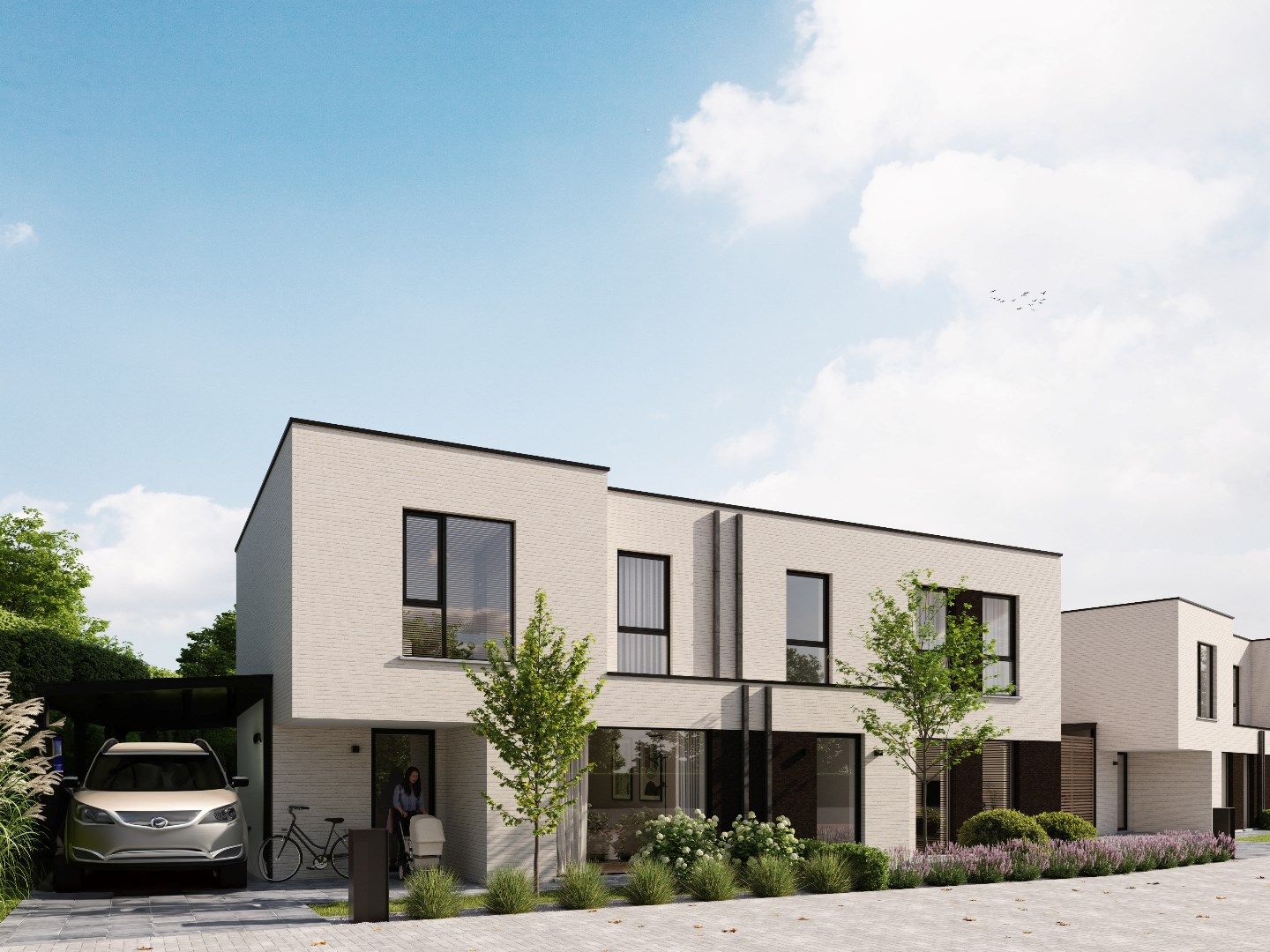 Kleinschalig project bestaande uit 4 afgewerkte nieuwbouwwoningen op een vlot bereikbare locatie te Middelkerke. foto 9