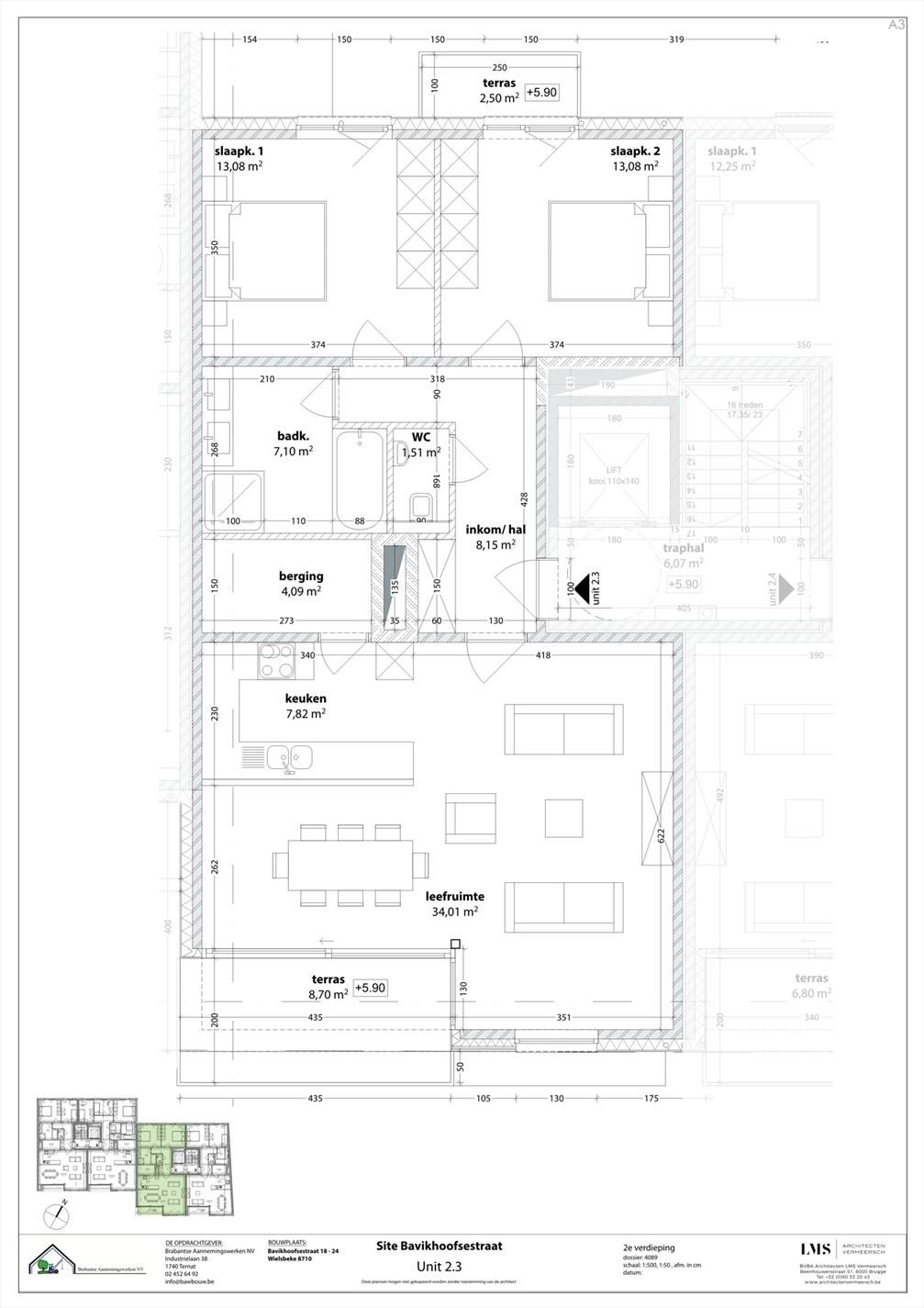 Appartement te koop Bavikhoofsestraat 18 -/2.3 - 8710 Ooigem