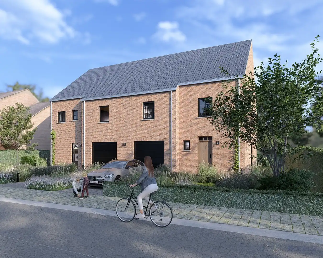 Landelijke halfopen nieuwbouwwoning te koop te Eindhout foto {{pictureIndex}}