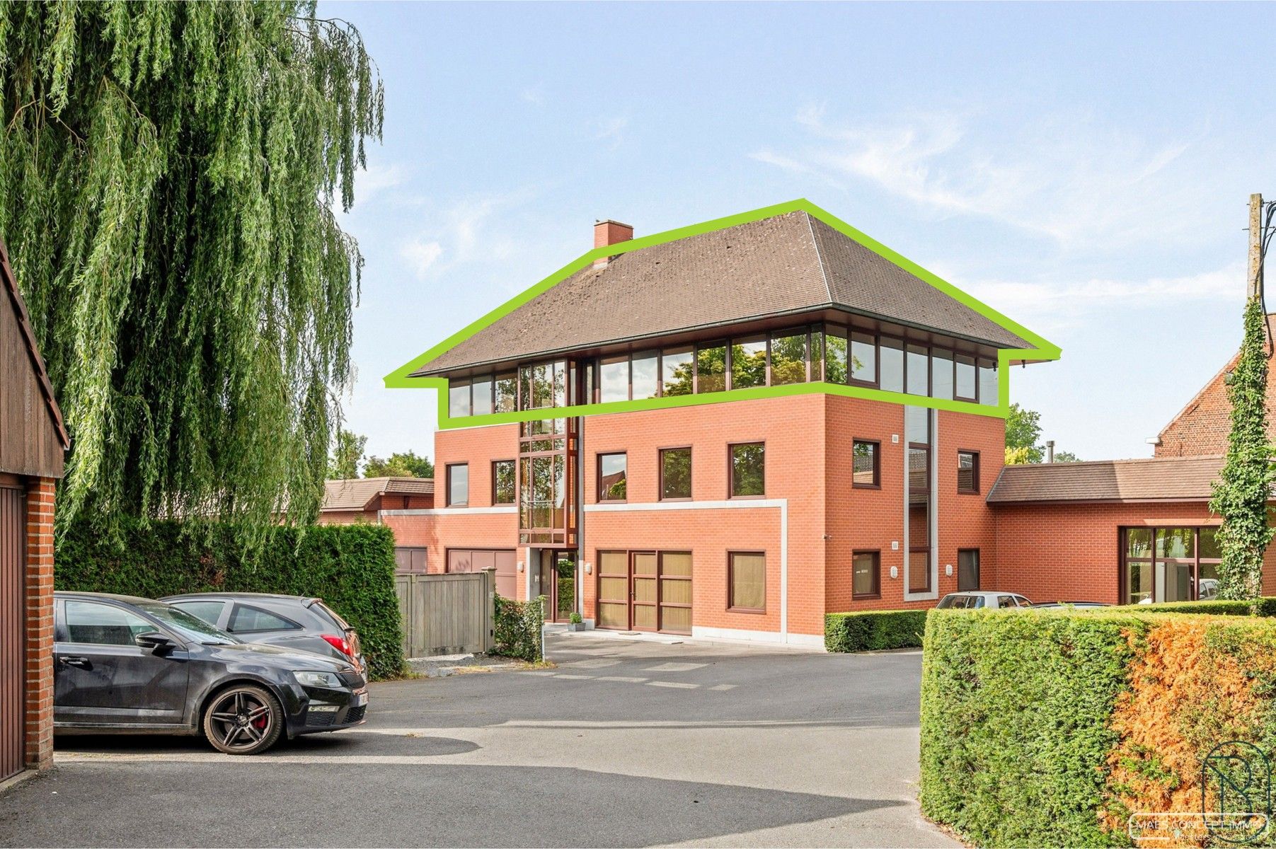 Duplexappartement met 2 slaapkamers en 2 ruime terrassen te huur in Anzegem foto 3