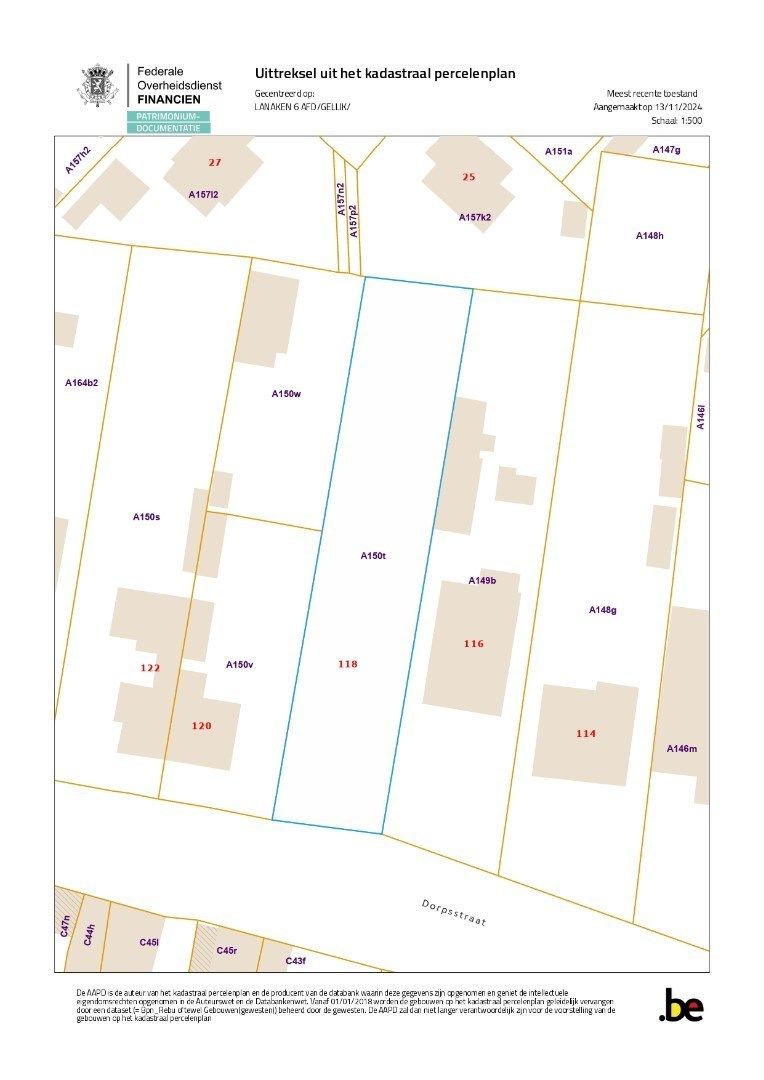 OPEN BOUWGROND MET EEN OPPERVLAKTE VAN 1163 M² IN GELLIK ! foto 10