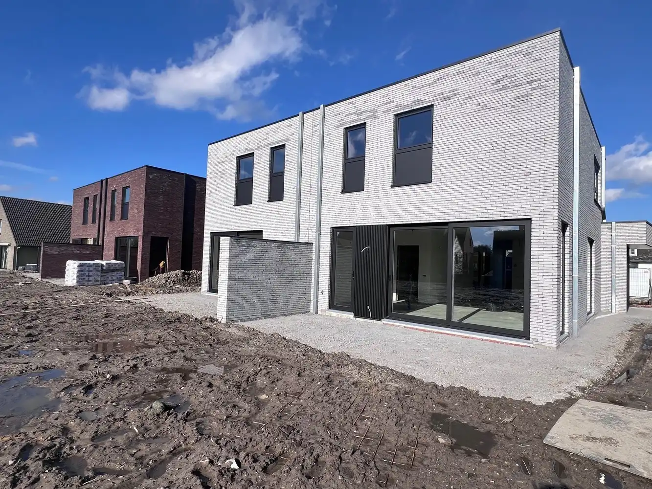 Halfopen nieuwbouwwoningen Rozendalestraat Wingene foto 2