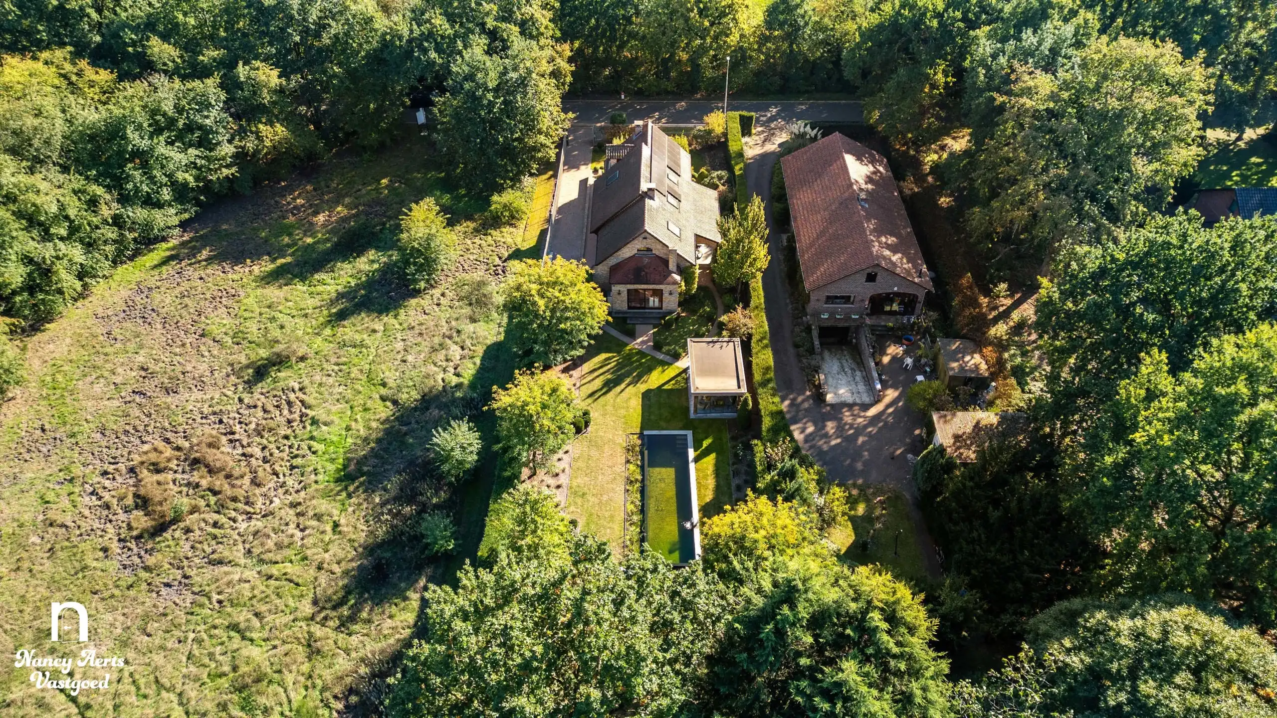 Karaktervolle villa met natuurzwembad en poolhouse in Genk foto 40
