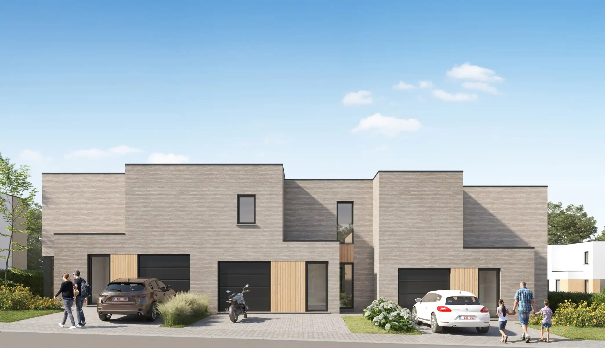 Moderne, halfopen woning in Ardooie foto 2