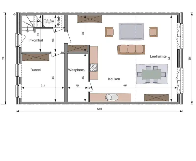 Nieuw te bouwen woning type half open bebouwing met 3 slaapkamers en zongerichte tuin. foto 2