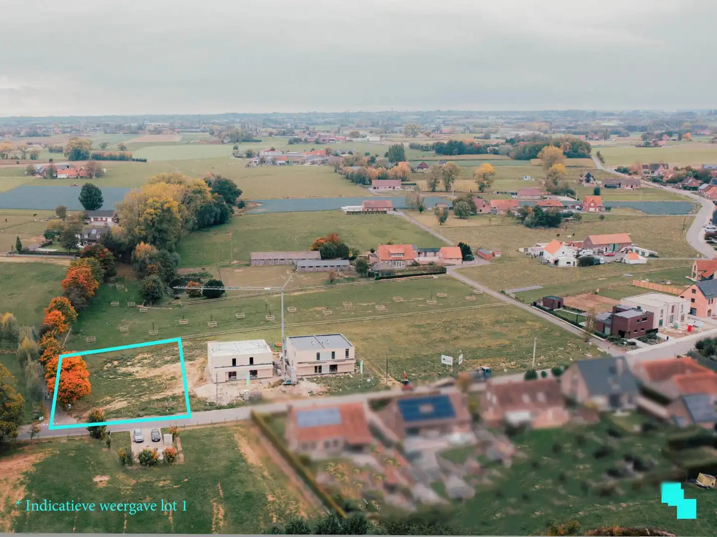 Bouwgrond met landelijk verzicht in De Ginste foto {{pictureIndex}}