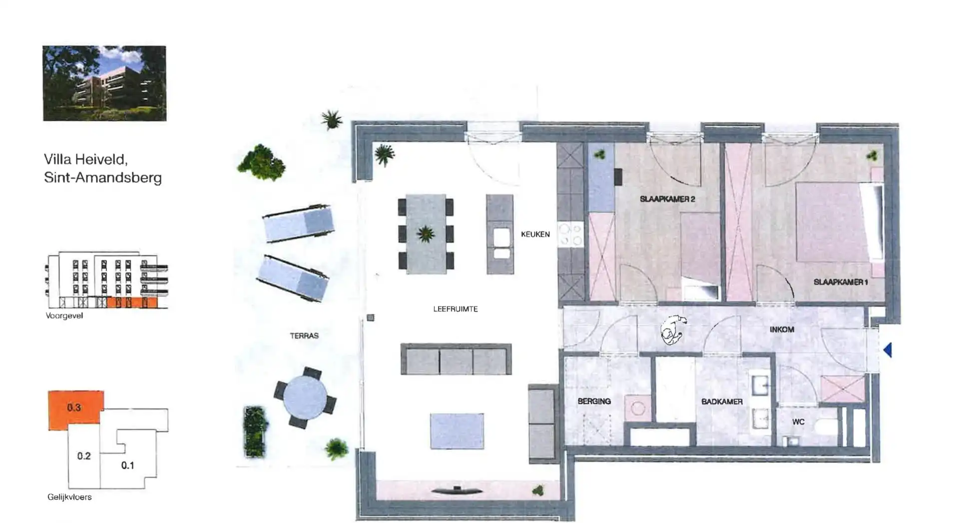 LUXUEUS NIEUWBOUWAPPARTEMENT MET TWEE SLAAPKAMERS EN RUIM TERRAS foto 22