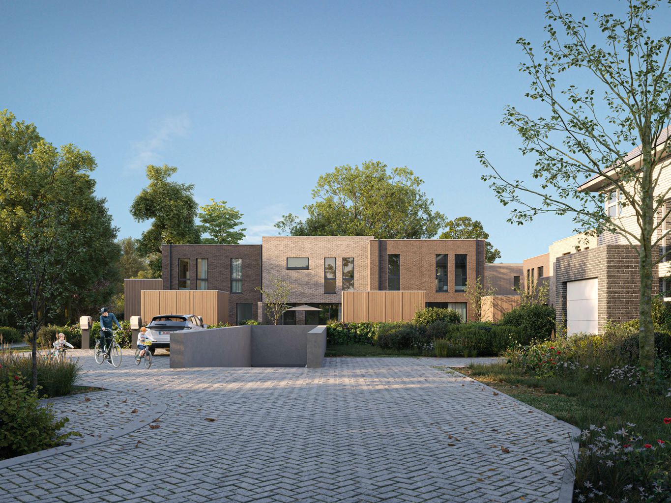 Woonerf met 12 doorzonwoningen en een centrale binnentuin foto 5