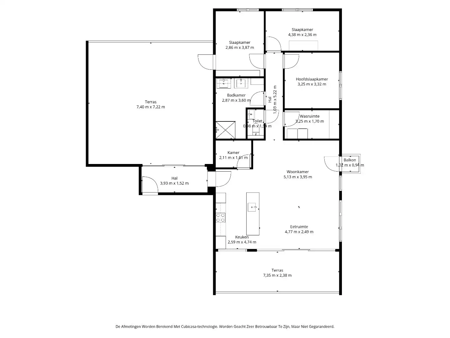 STIJLVOL PENTHOUSE MET 3 SLPKS EN 2 TERRASSEN IN EEN GROENE OMGEVING !  foto 30