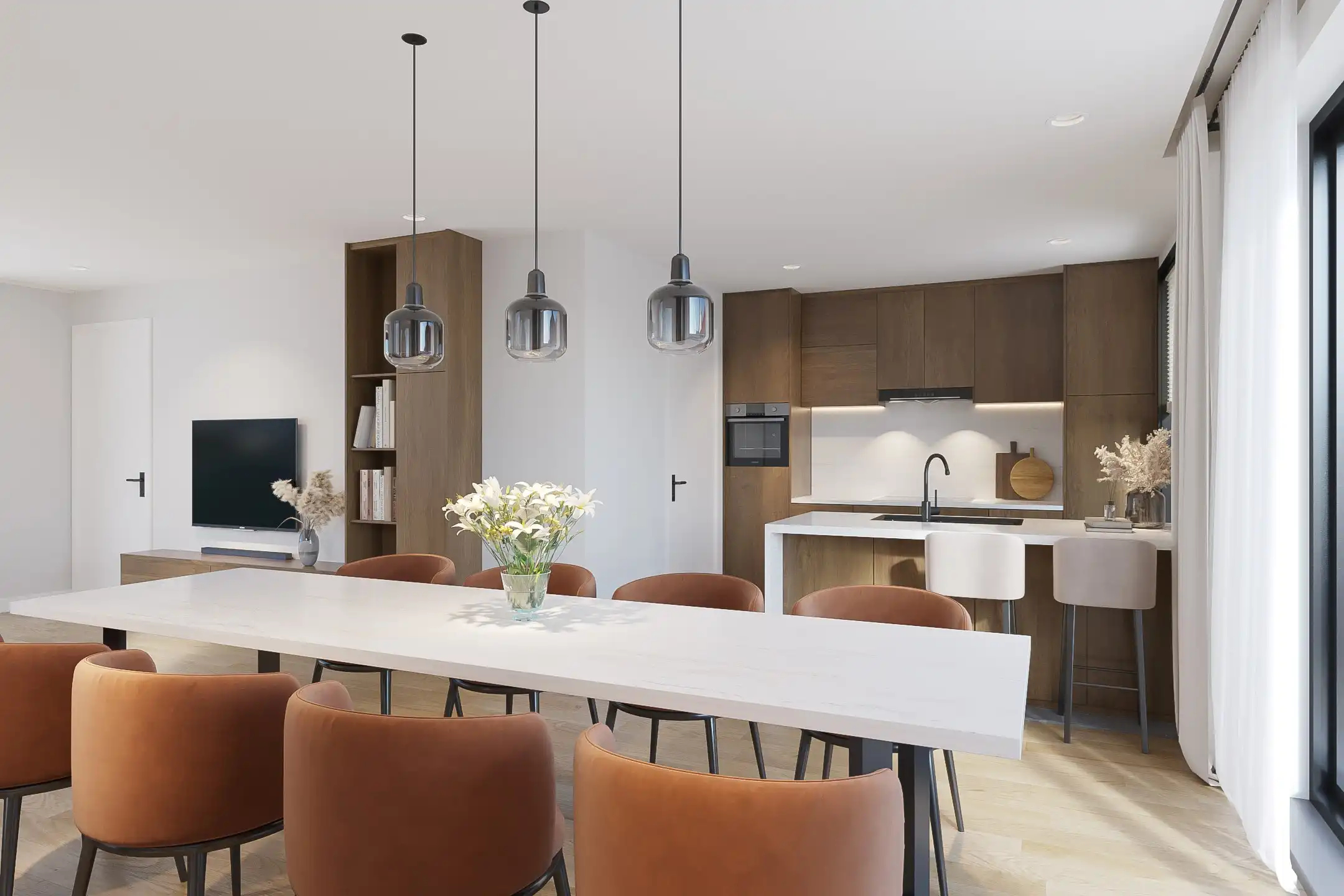 Stijlvol en rustig wonen in een energiezuinige nieuwbouwwoning te Lummen foto 4