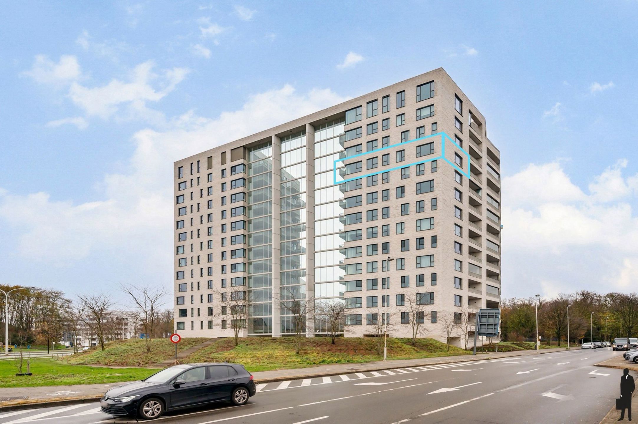 Exclusief hoekappartement op de 11de verdieping met terras en prachtige zichten.  foto 26