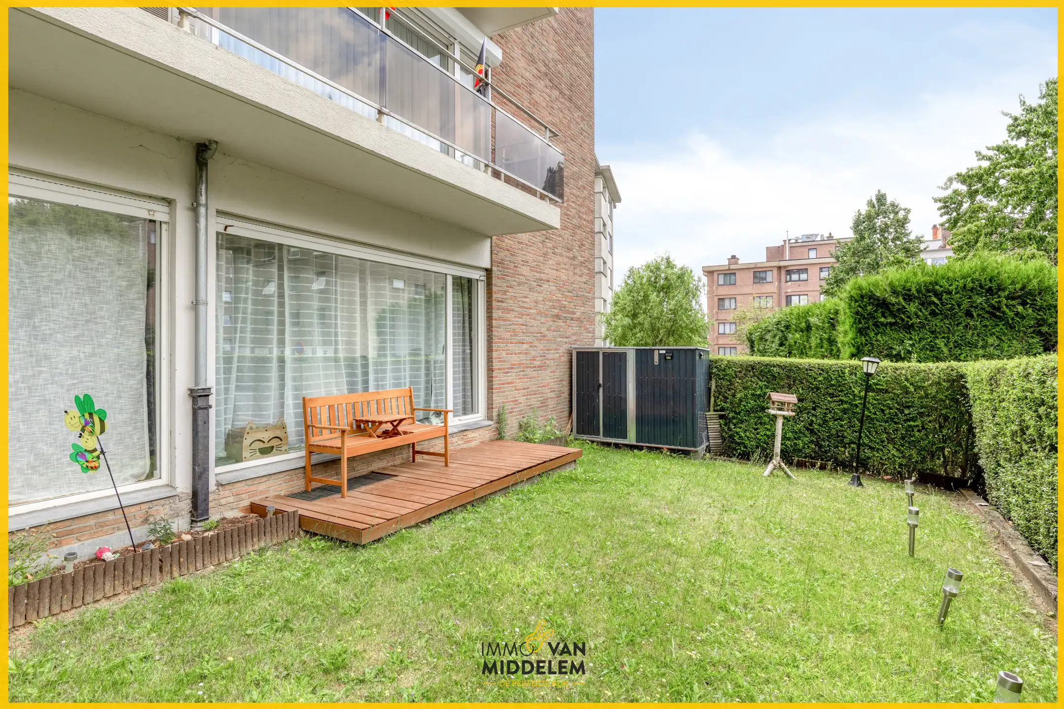 GELIJKVLOERS APPARTEMENT MET 2 KAMERS, TUIN EN GARAGE foto 15