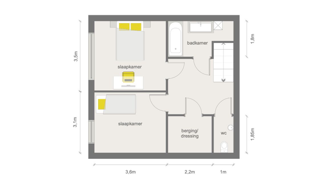 Prachtig appartement, 2 slaapkamers, rustig gelegen op wandelafstand van het centrum foto 7