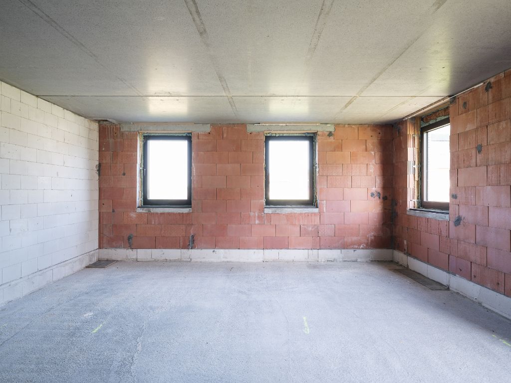 Architecturale casco-nieuwbouw bestaande uit een uitzonderlijke stapelwoning met onderliggende garage en adembenemende zichten over de Scheldevallei. foto 15