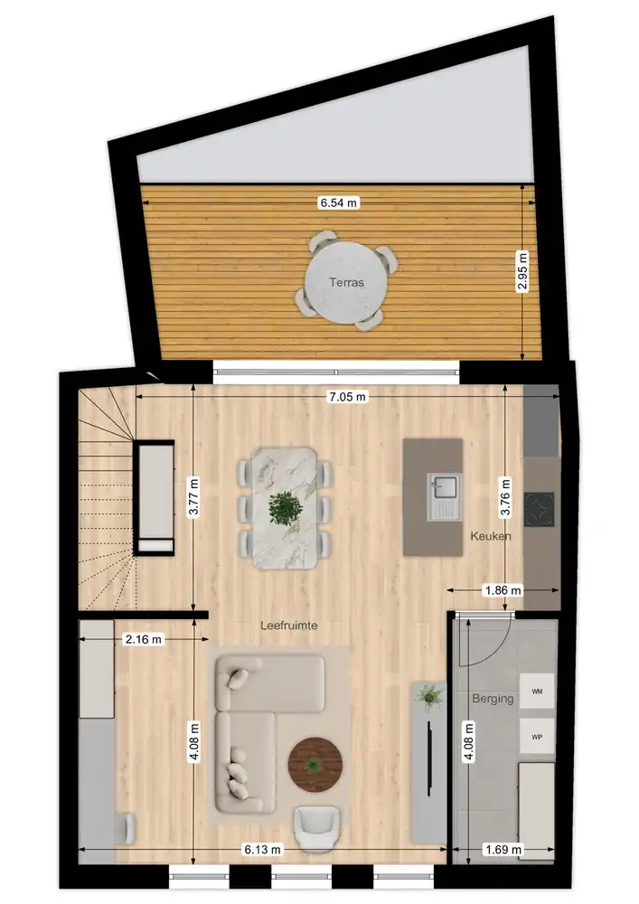 Projectgrond voor de oprichting van twee woningen in het centrum van Wingene. foto 10