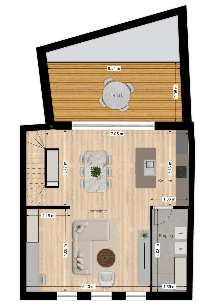 Projectgrond voor de oprichting van twee woningen in het centrum van Wingene. foto 10