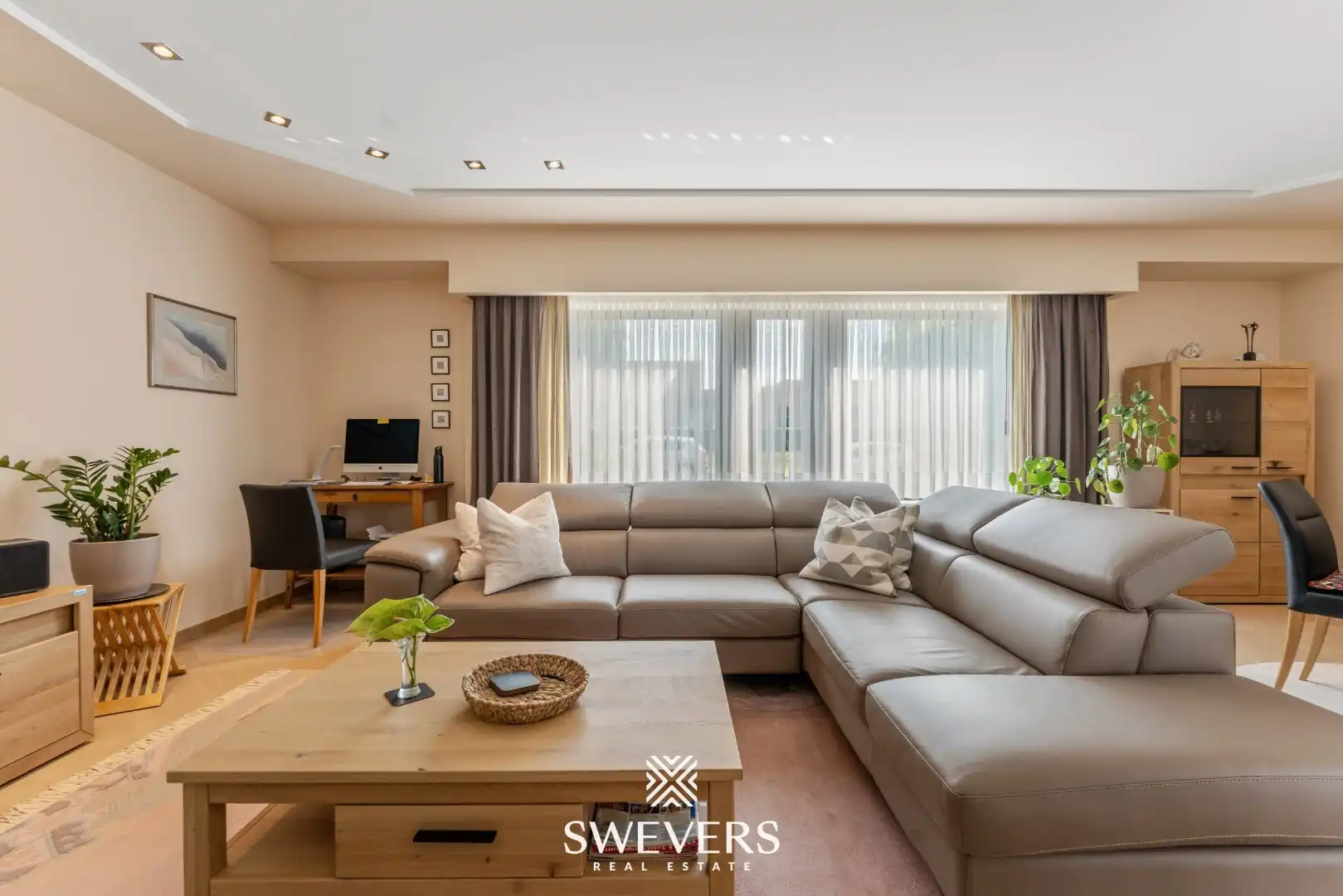 Gelijkvloers, ruim appartement met grote tuin te Koersel foto 2